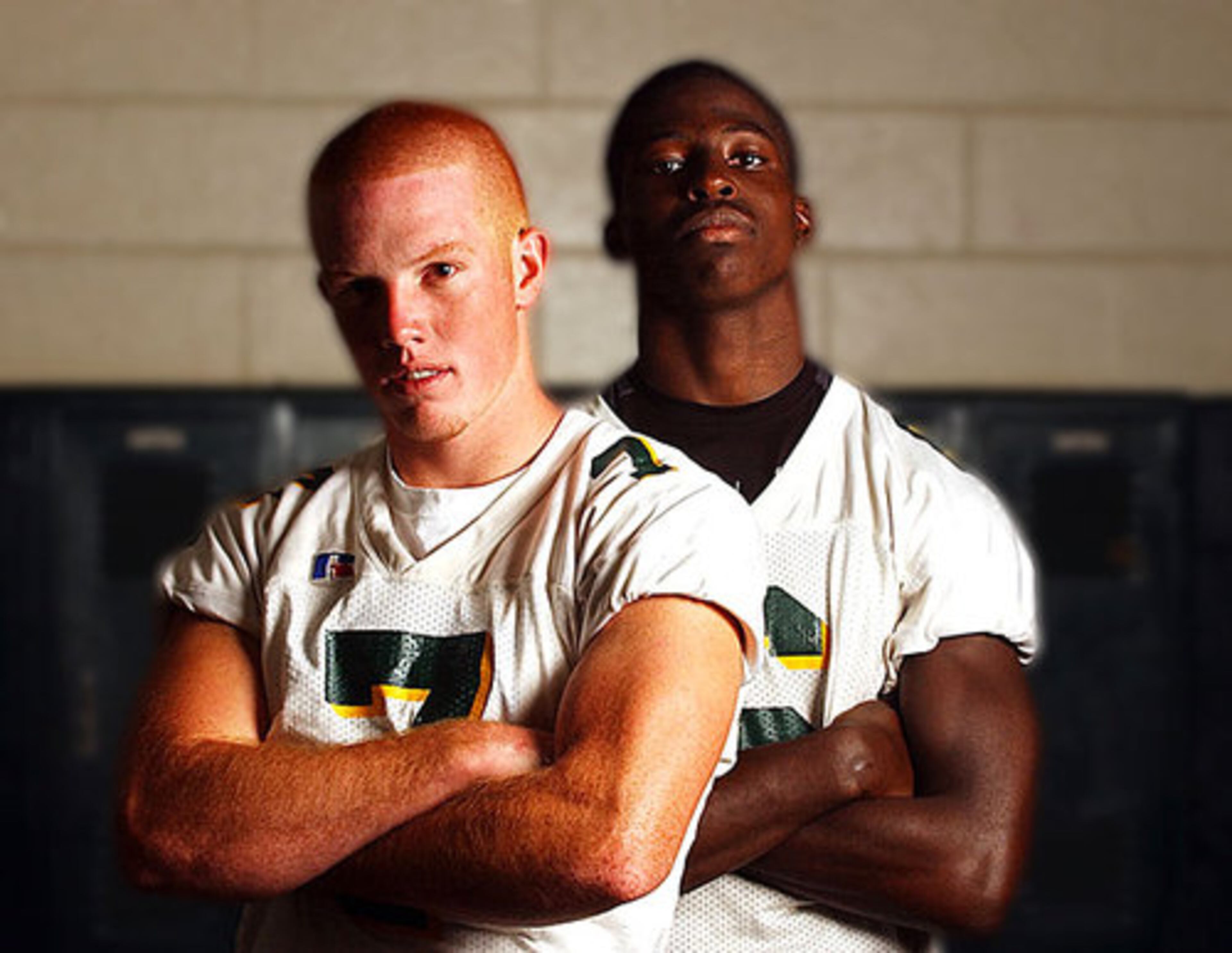QB Joe Cox (left) and WR Mohamed Massaquoi, Independence (N.C.) High School: Cox was a two-time Charlotte Observer Offensive Player of the Year. His favorite target was Massaquoi, who was a three-time all-state selection by the Associated Press.