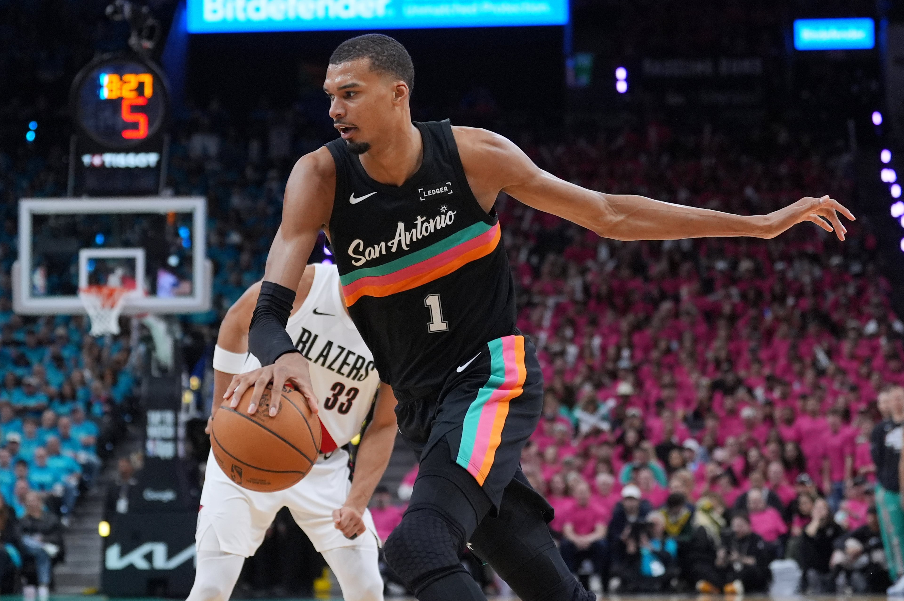 Trail Blazers Spurs Basketball