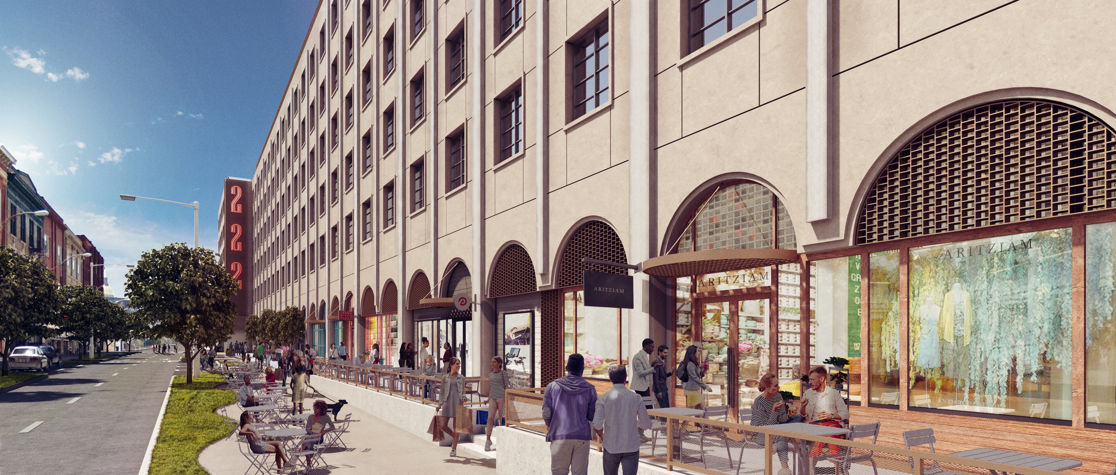 A German developer plans to convert the 222 Mitchell Street building, located south of downtown, into offices and retail space. The South DWNTN project is located near The Gulch and CNN Center.