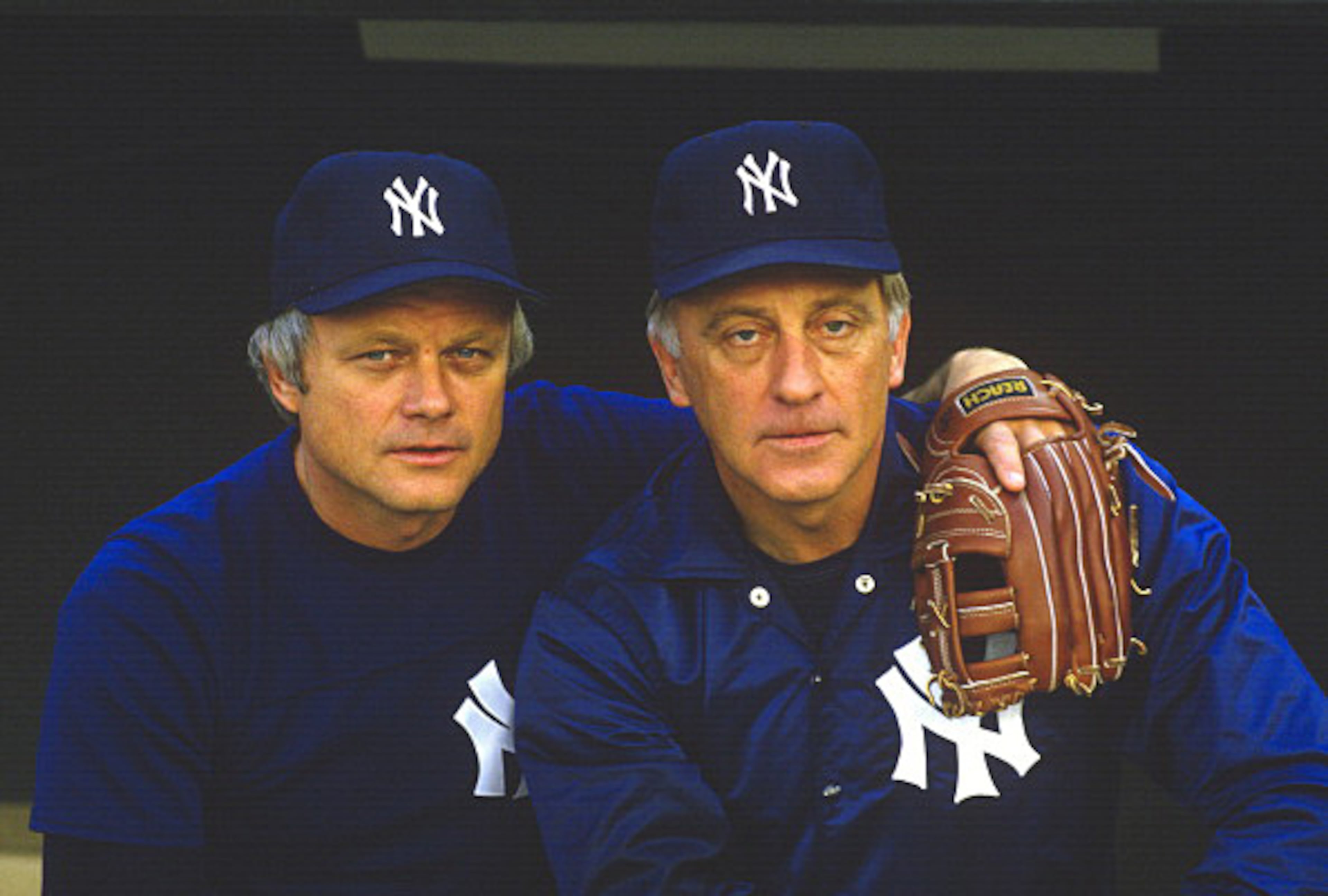 Former Braves pitcher Phil Niekro (right) and his brother Joe Niekro crossed paths briefly with the New York Yankees. Phil played for the Yankees from 1984-85 and Joe from 1985-87.