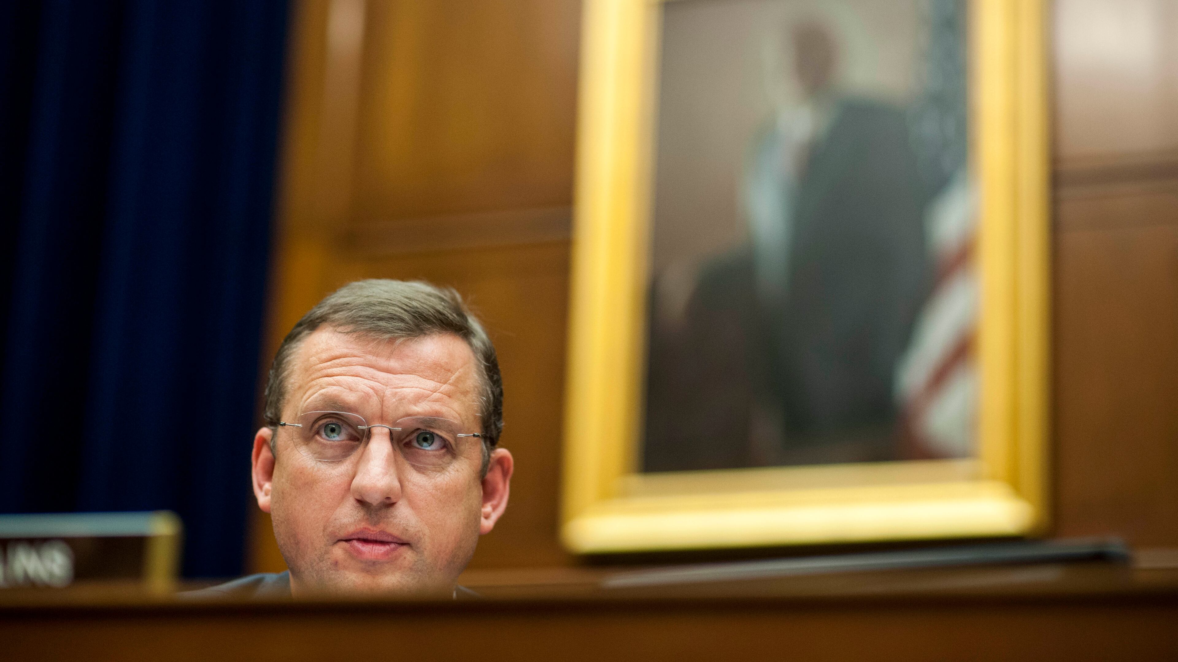 Photo by Matt Roth Representative Doug Collins, R-Ga., addresses the witnesses at a House Committee on Oversight and Government Reform hearing on new testimony from whistleblowers on the Benghazi attack at the Rayburn House Office Building in Washington, D.C. on Wednesday, May 08, 2013. Rep. Doug Collins, R-Gainesville, in 2013. (AJC file)
