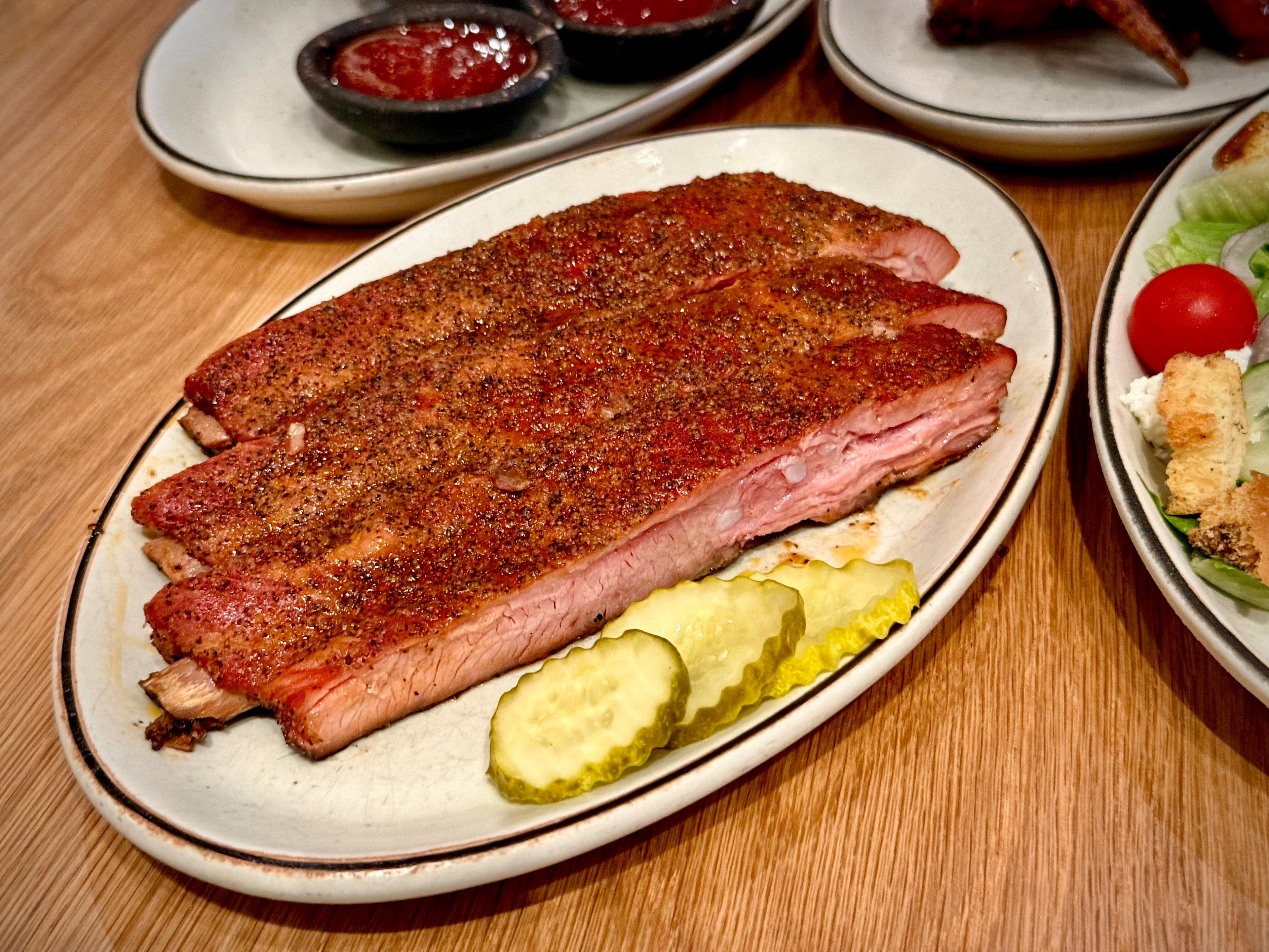 The ribs from Broad Street BBQ are tender and flavorful. (Henri Hollis/AJC)