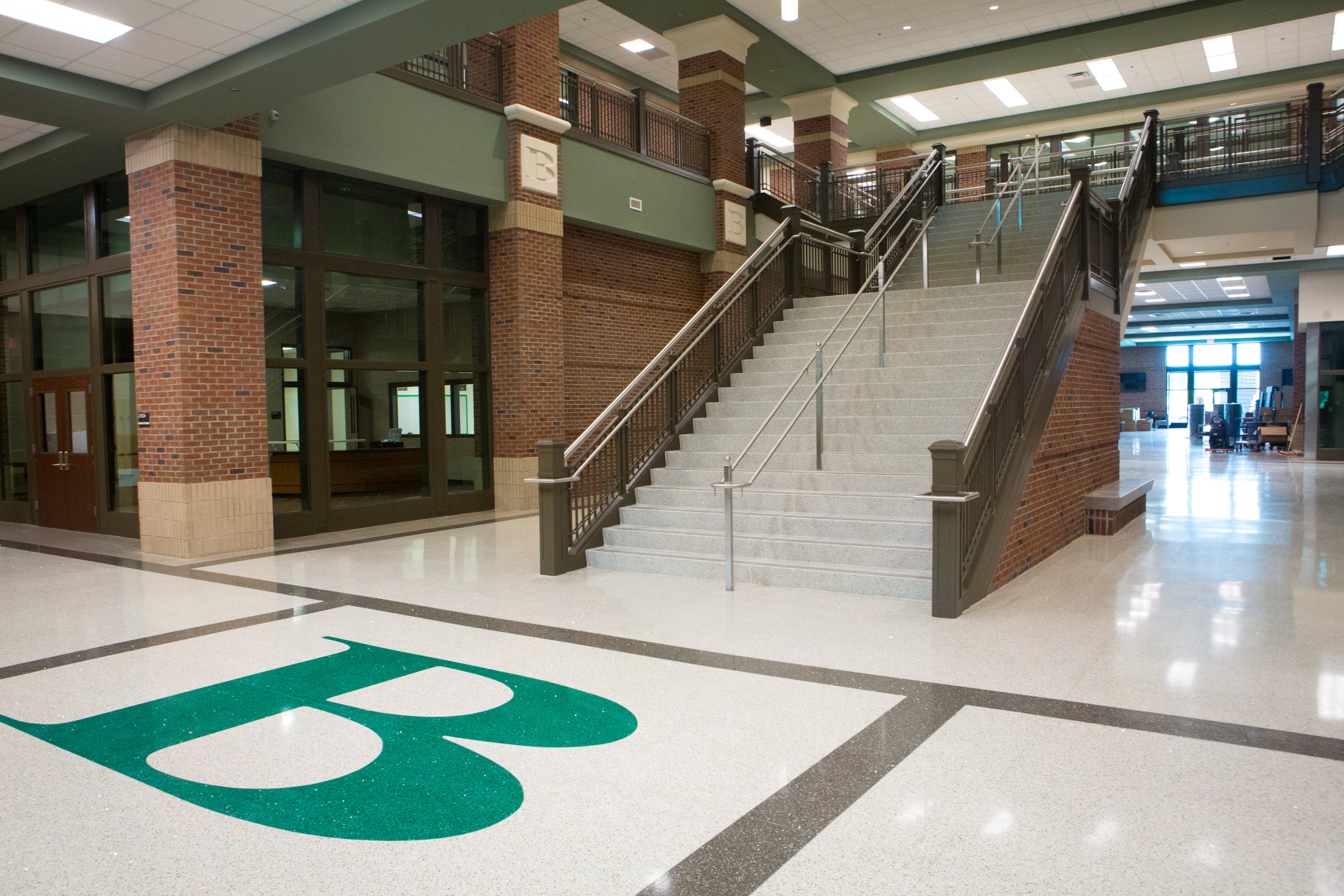 Photos from a tour of the new Buford High School in Buford, Ga., on Thursday, July 18, 2019. Classes will begin at the, 214,000 square foot school on August 7. (Casey Sykes for The Atlanta Journal-Constitution)