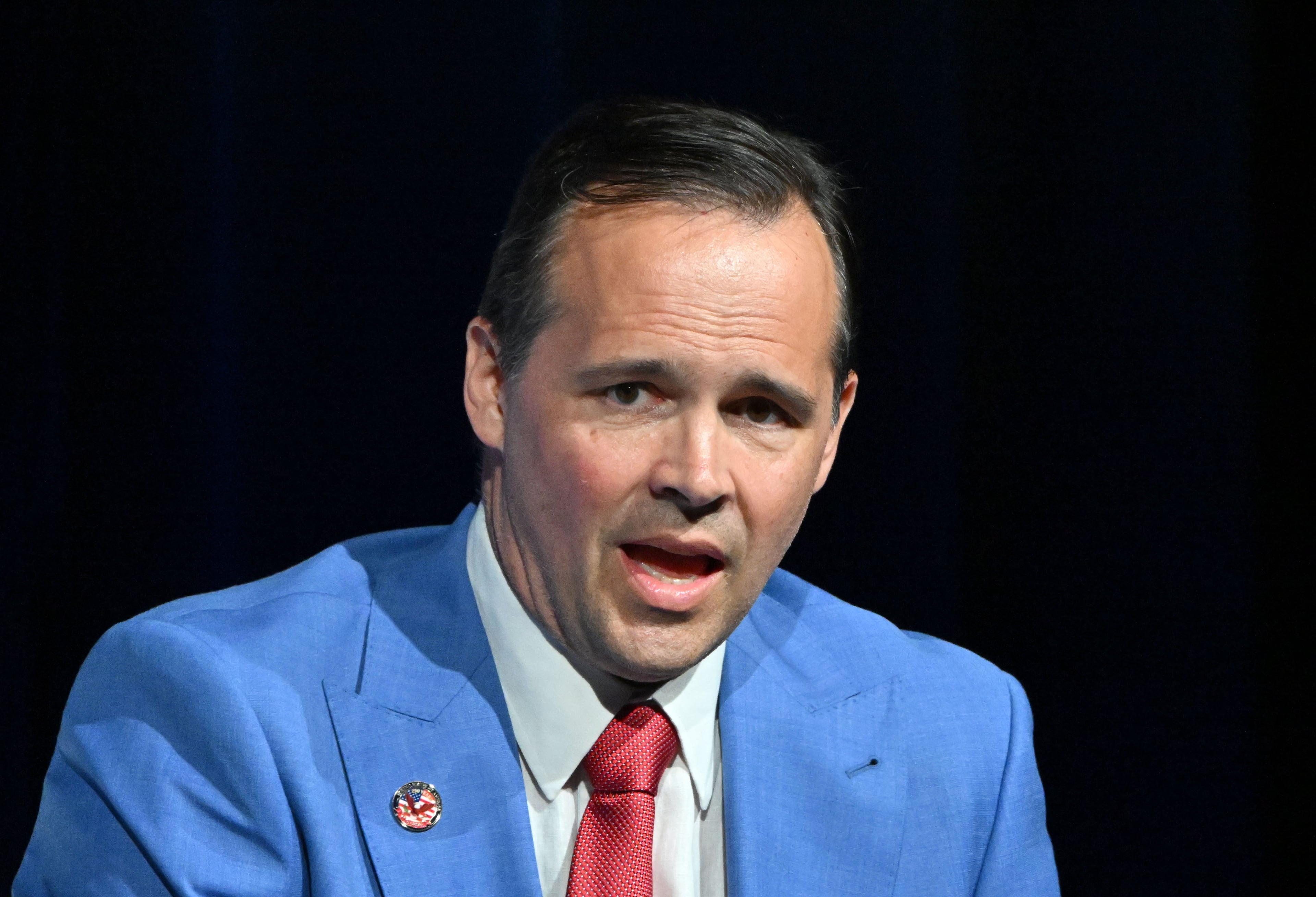John Cowan, Republican nominee for Georgia's 11th Congressional District, seen here at the Georgia Chamber Congressional Luncheon in Athens last week. (Hyosub Shin/AJC)