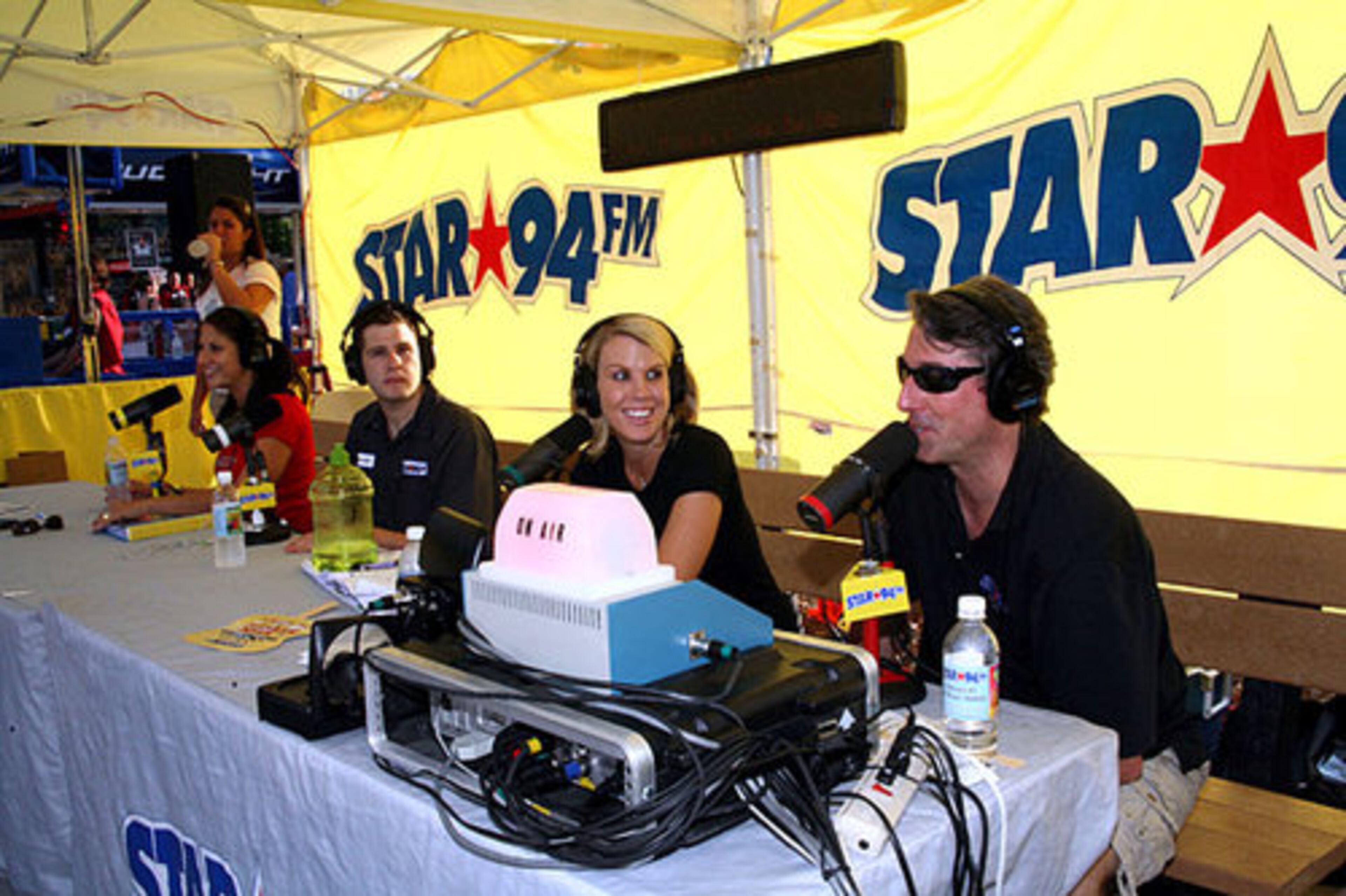 Star94's afternoon hosts Cindy & Ray broadcast Friday night from Verizon Amphitheatre during StarFest 2008. What worked in the p.m. didn't translate to the a.m. (AJC File)