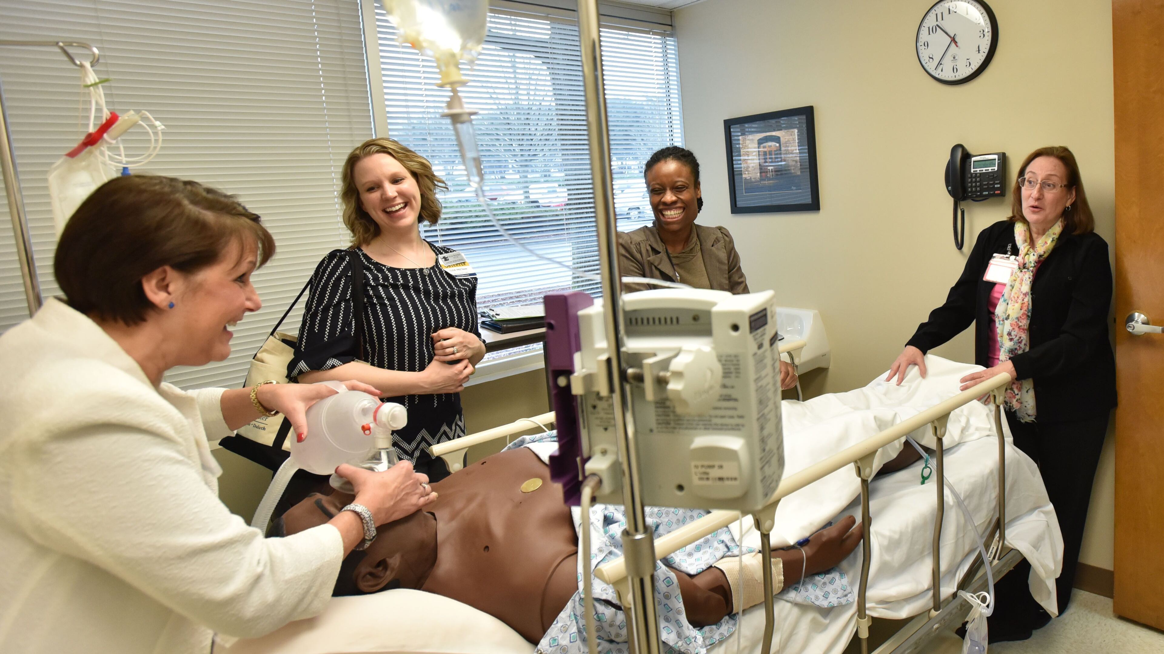 Scores of Gwinnett County teachers shadowed people in other professions in February to get a better sense of how they do their jobs in order to do a better job teaching students skills employers say they’re looking for once they graduate, at locations such as Gwinnett Medical Center. Gwinnett County school administrators are pursuing a new teacher pay schedule that’s based on performance. AJC File Photo.