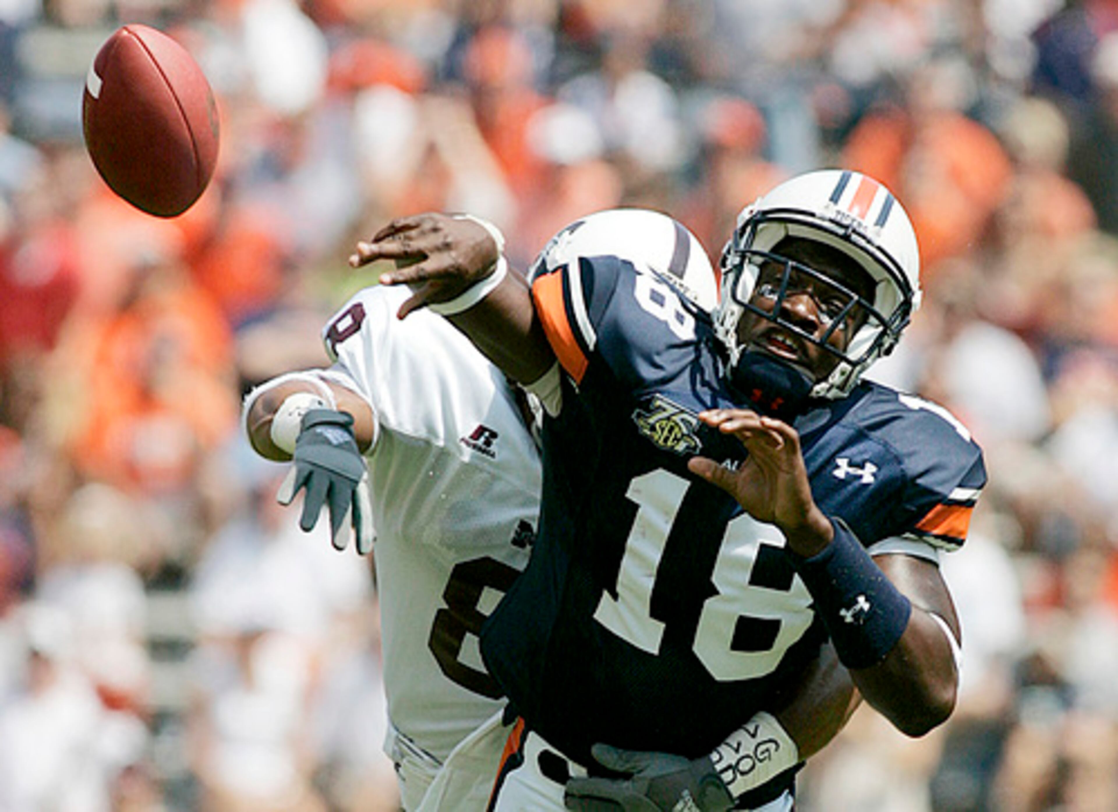Nov. 15, Auburn, Ala.: Auburn (9-4, 5-3) will be running a spread offense under new offensive coordinator Tony Franklin. Replacing quarterback Brandon Cox will most likely be sophomore Kodi Burns (pictured). The Tigers' transformation will take place on the other side of the ball as well with the departure of defensive coordinator Will Muschamp.
