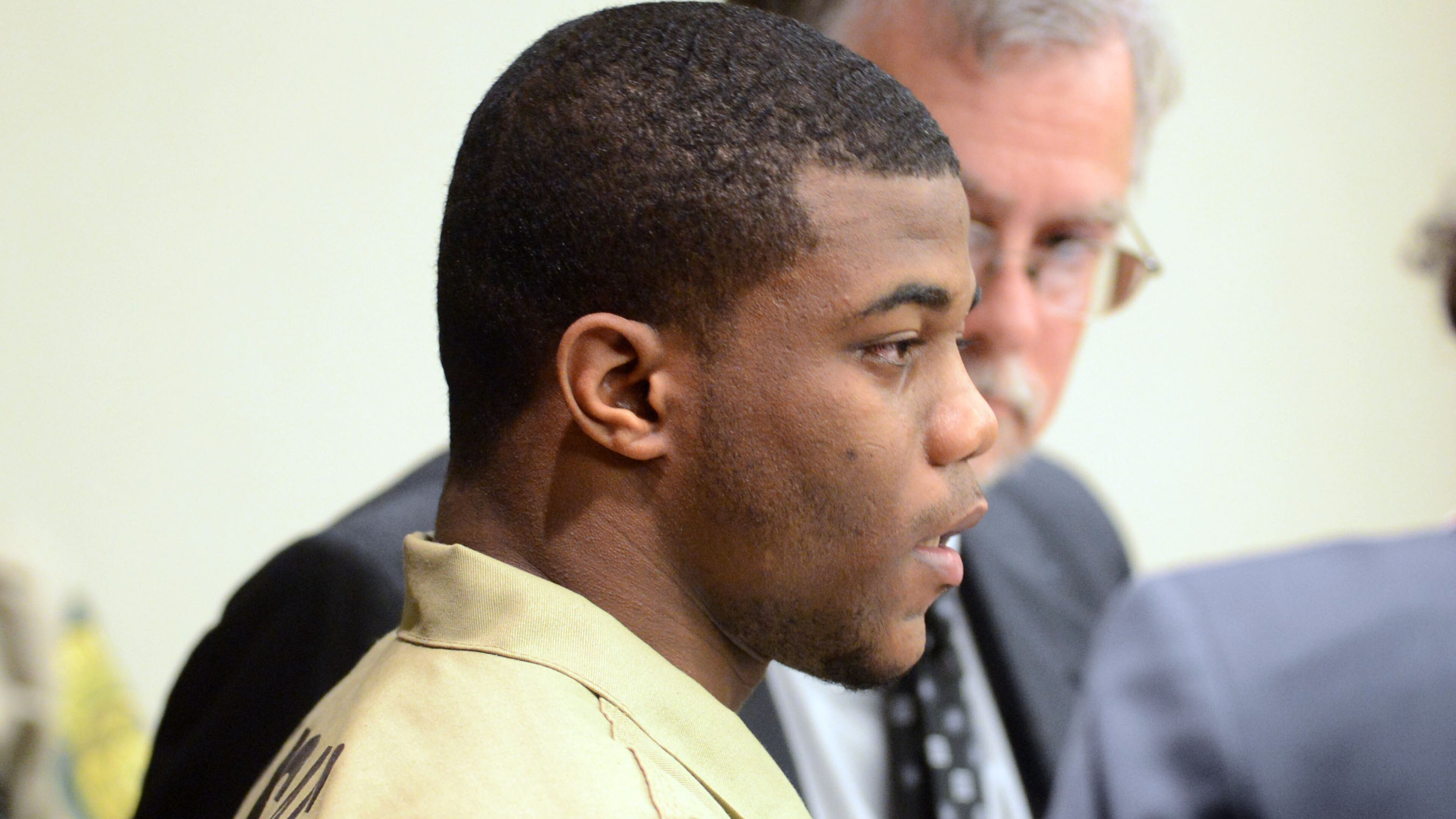 At his sentencing, Tracen Franklin addresses the family of Bobby Tillman, expressing remorse for his role in Tillman’s death. (KENT D. JOHNSON / KDJOHNSON@AJC.COM)