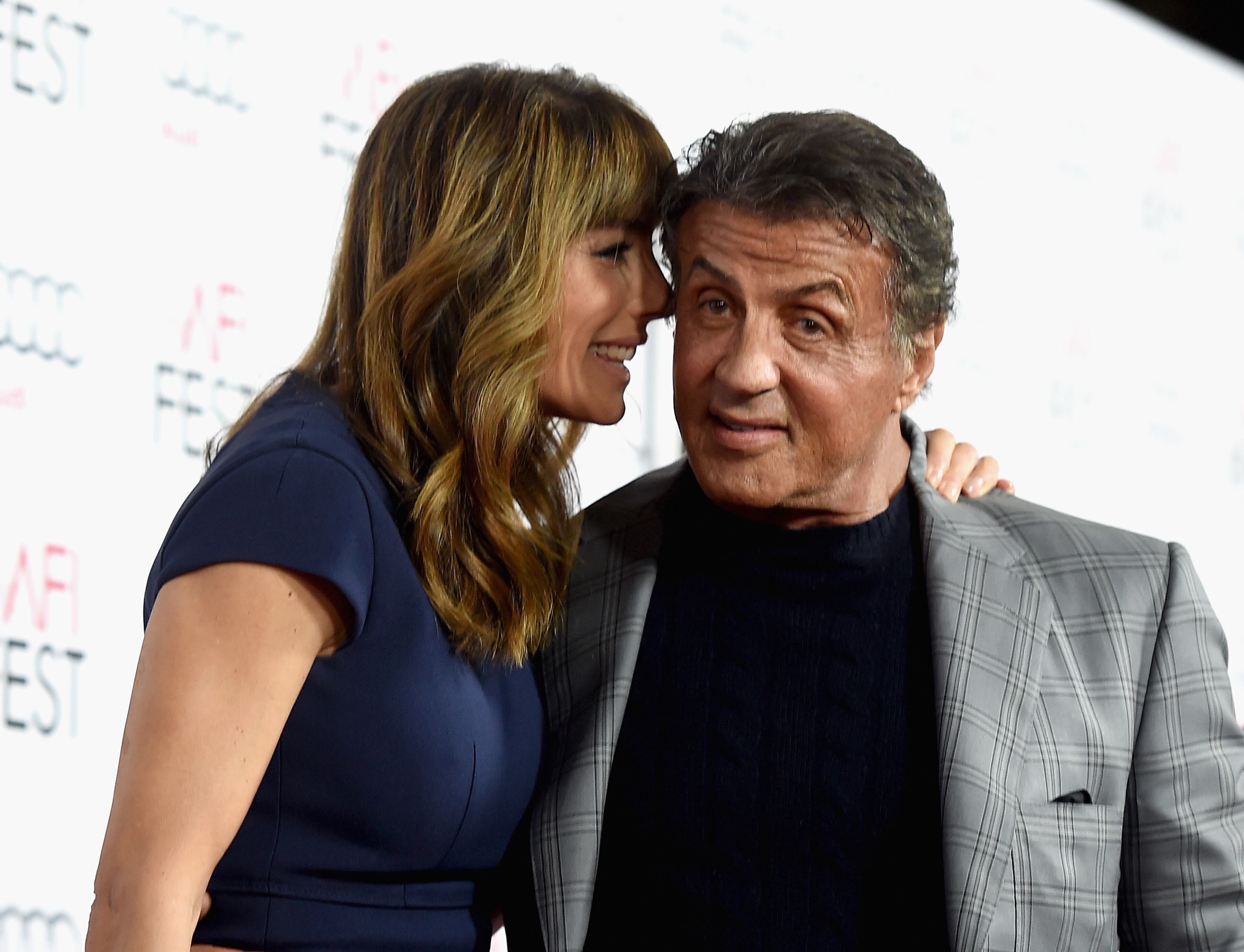Sylvester Stallone in 2015 - HOLLYWOOD, CA - NOVEMBER 09: Actor Sylvester Stallone and Jennifer Flavin attend the Centerpiece Gala Premiere of Alcon Entertainment's "The 33" during AFI FEST 2015 presented by Audi at TCL Chinese Theatre on November 9, 2015 in Hollywood, California. (Photo by Kevin Winter/Getty Images For AFI)