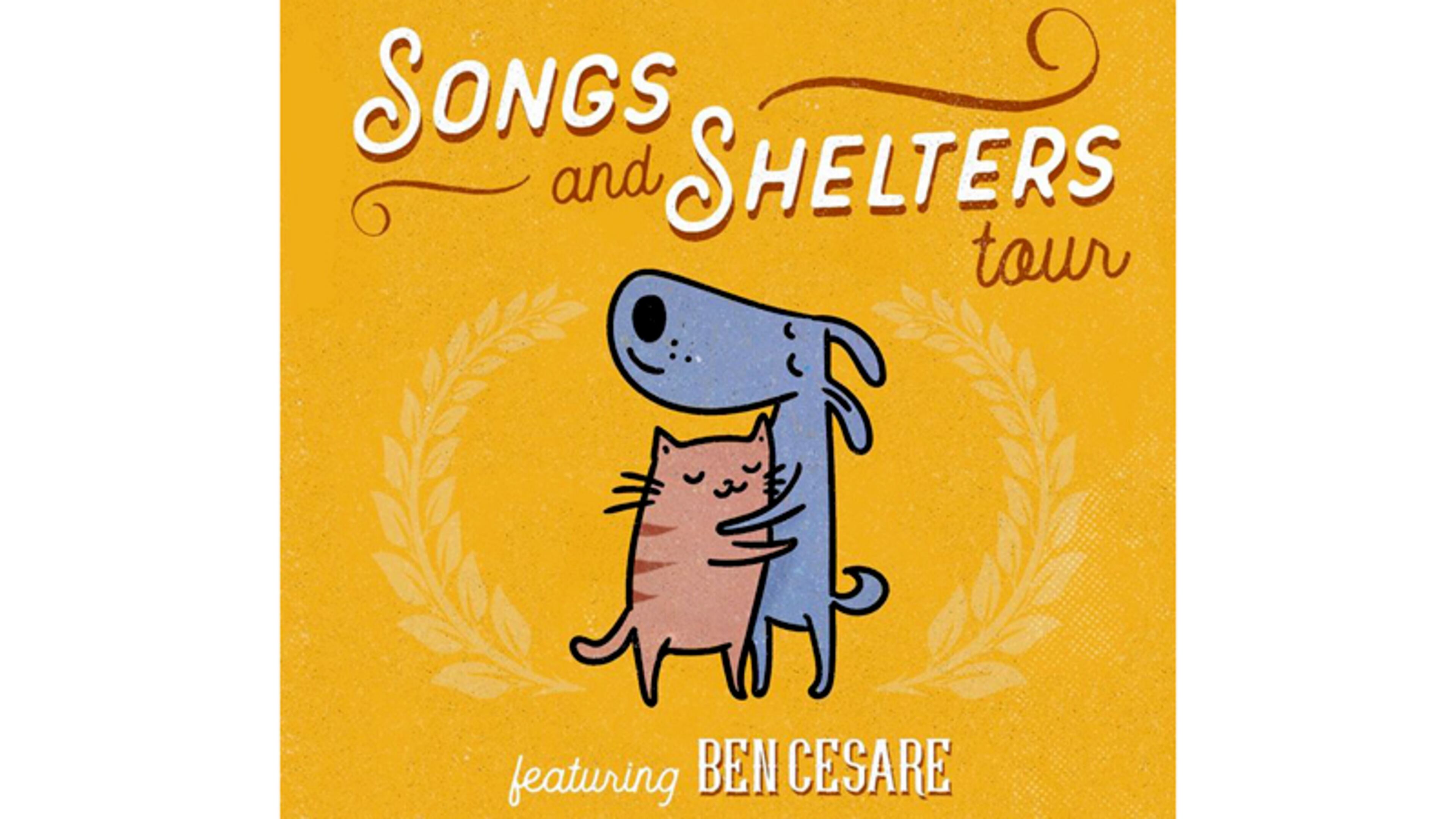 Country music artist Ben Cesare is to perform at 3 p.m. Tuesday at the Cherokee County Animal Shelter in Canton as part of the “Songs & Shelters” tour. CHEROKEE COUNTY