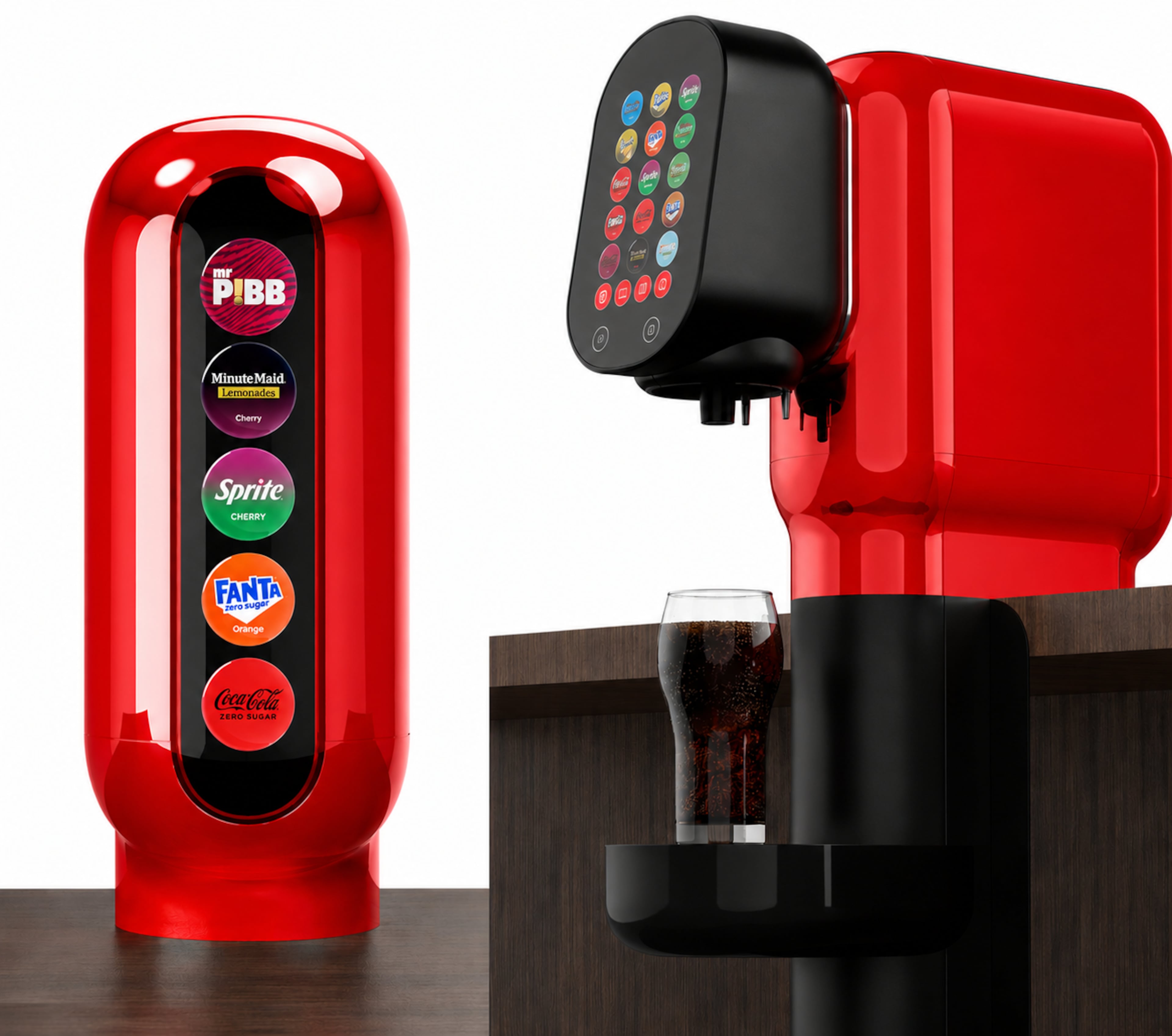 Coca-Cola has developed a mini version of its Freestyle machine, which can sit on a bar top. (Courtesy of Coca-Cola)