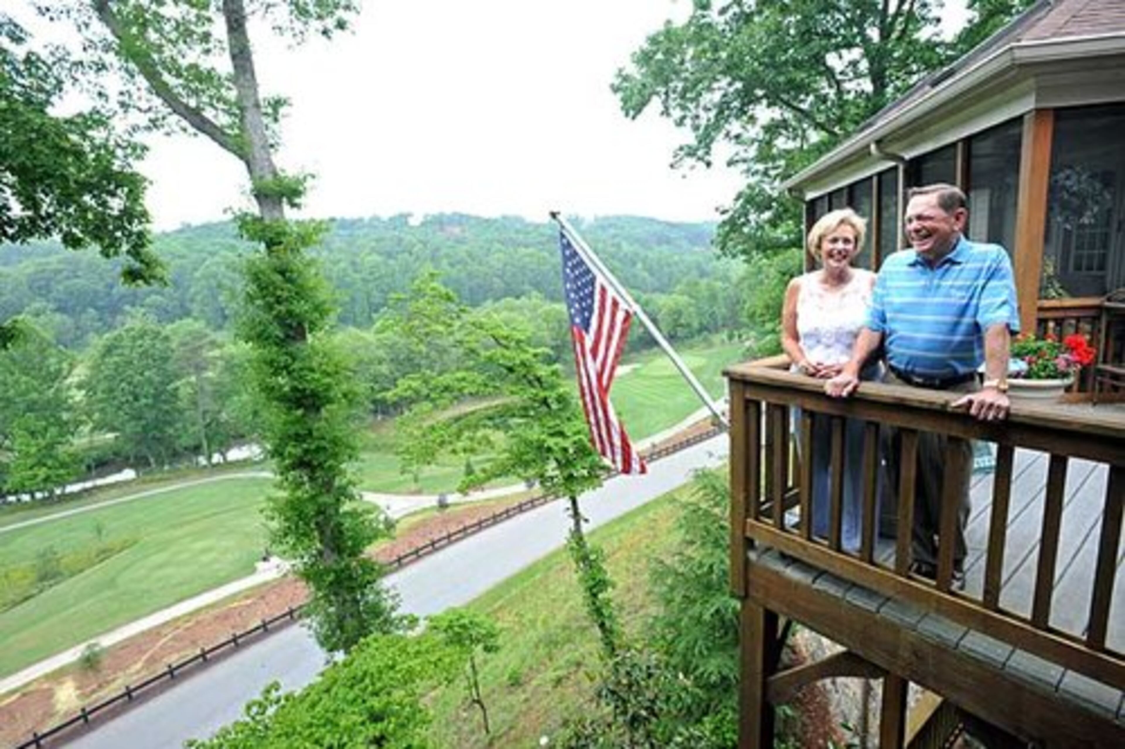 Debbie and Jerry Smith were among Birch River's first buyers in 2002. They moved to the community from Lilburn after selling their computer business. They love the improvements made by Linger Longer.