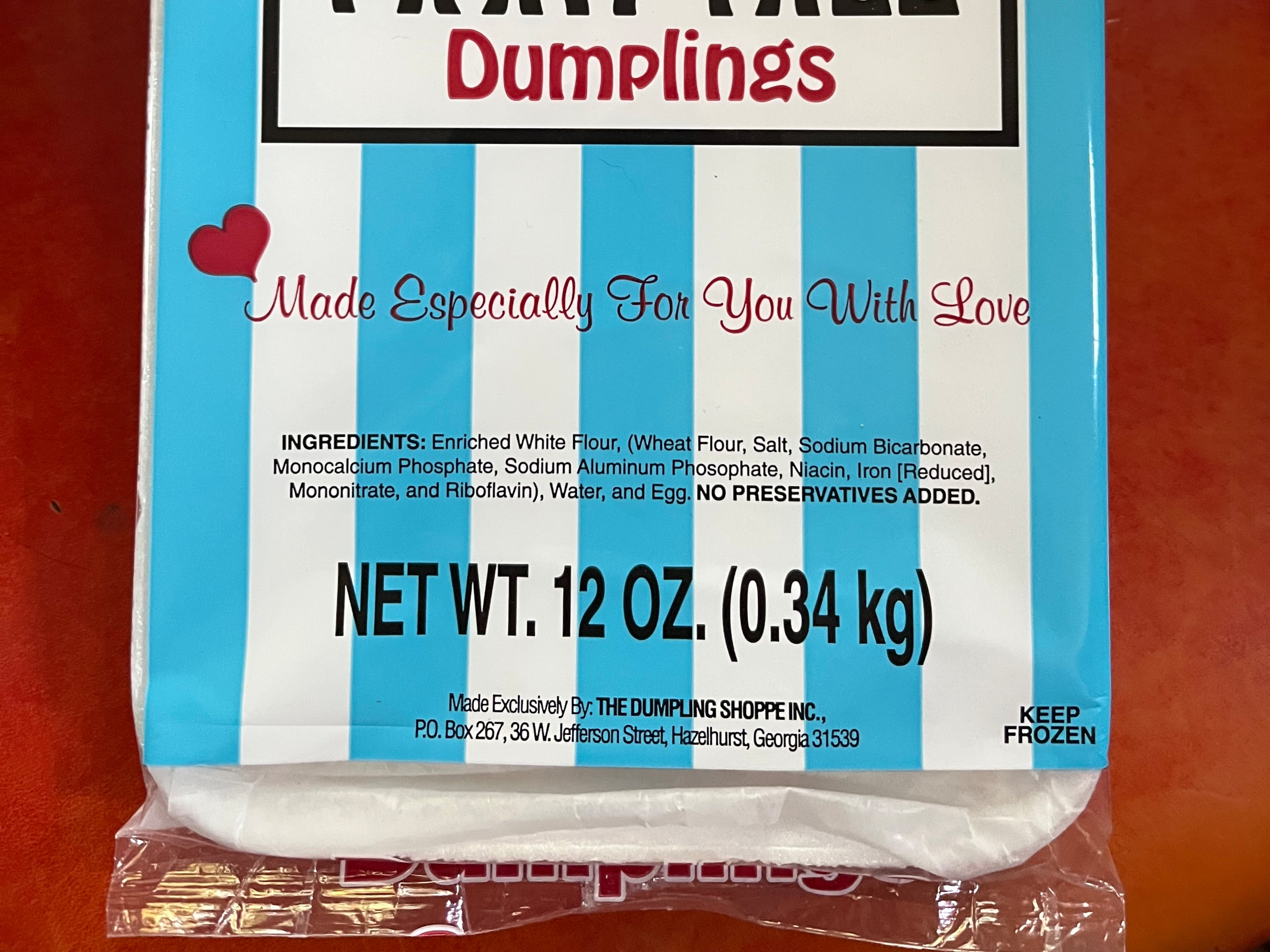 Southern-style dumplings. (Courtesy of Mary Hill)