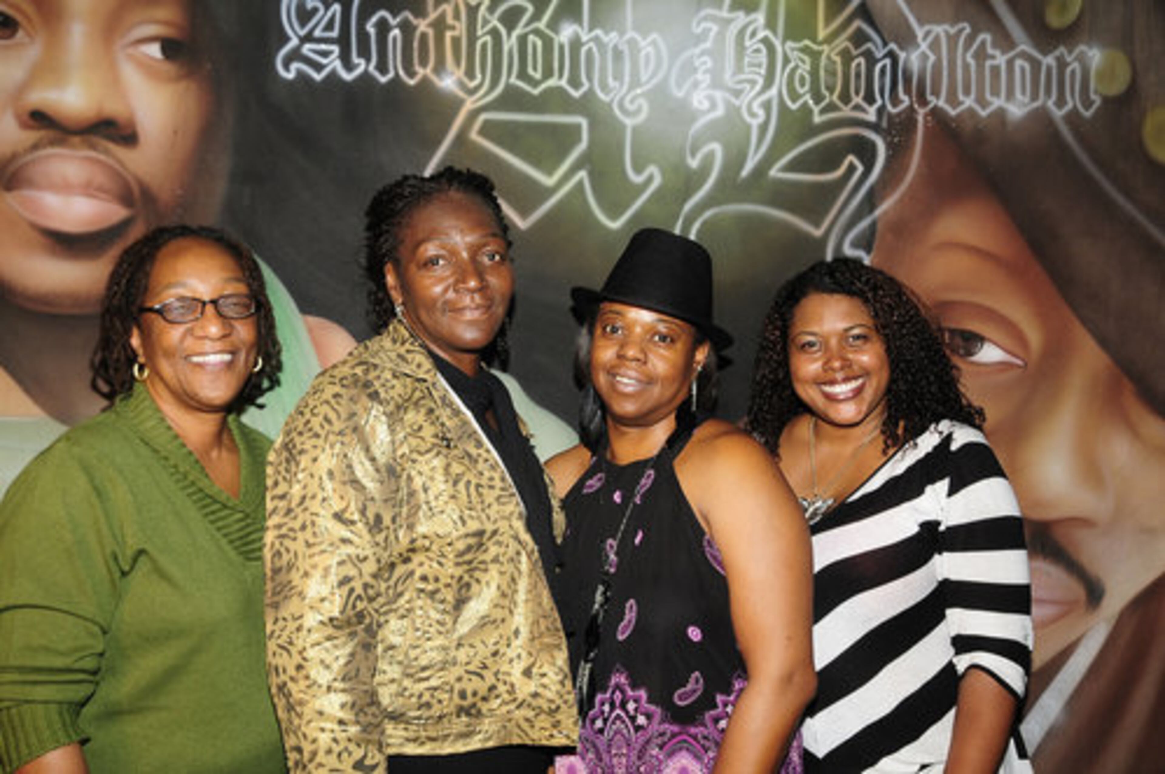 From left, Cynthia Arnold, Sever Glover, Wanda Houston and Allisha Minnifield pose for a photo after the show.