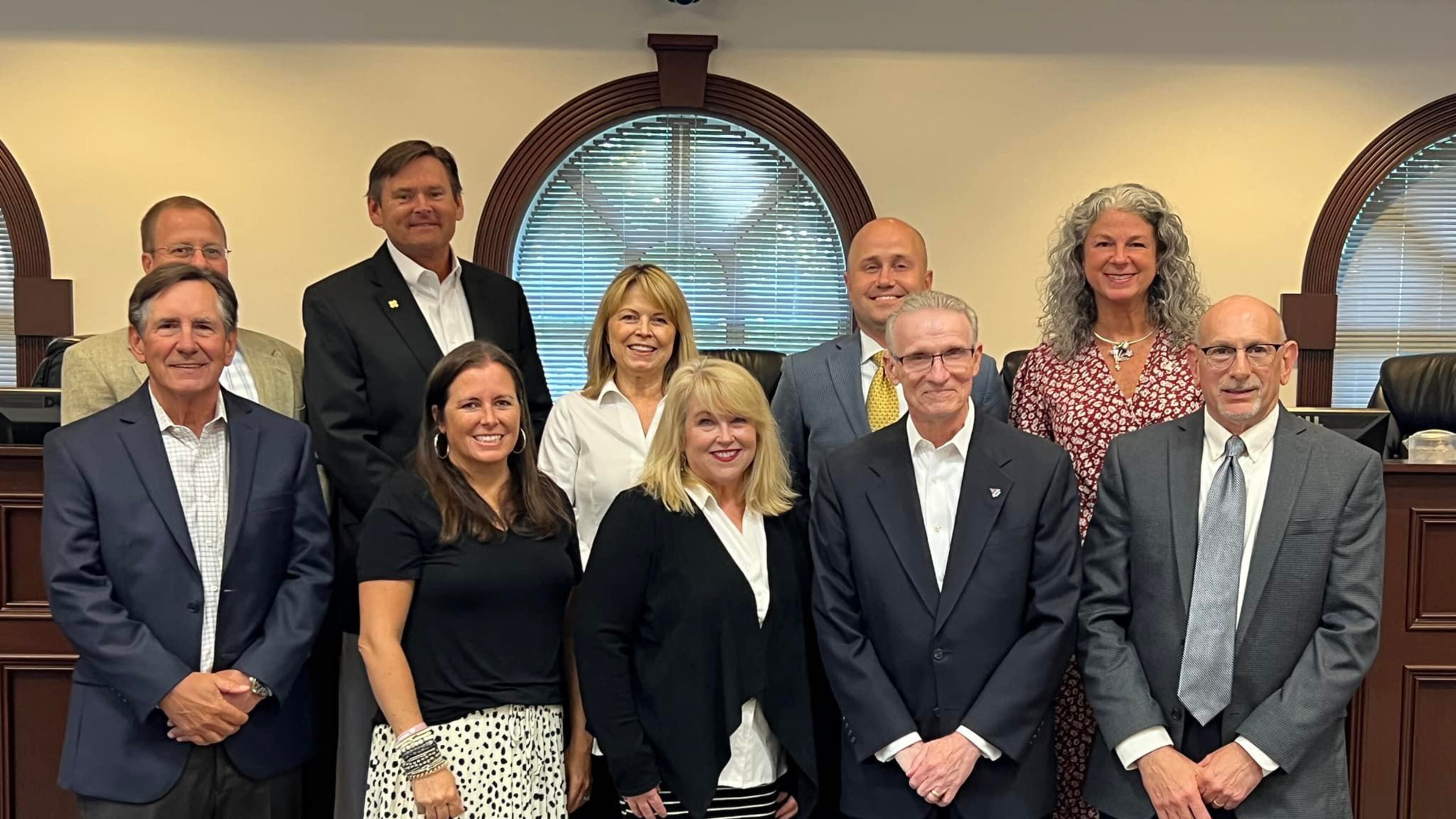 The Roswell City Council appointed members to the newly formed Roswell Development Authority. With the City Council are, from left: Andy McGarry, Chairman, Amanda Riepe, LeeAnn Maxwell, Bruce Kellogg, and Brian Feldman. Not pictured are members Mike Hampton and Monica Smith. (Courtesy City of Roswell)