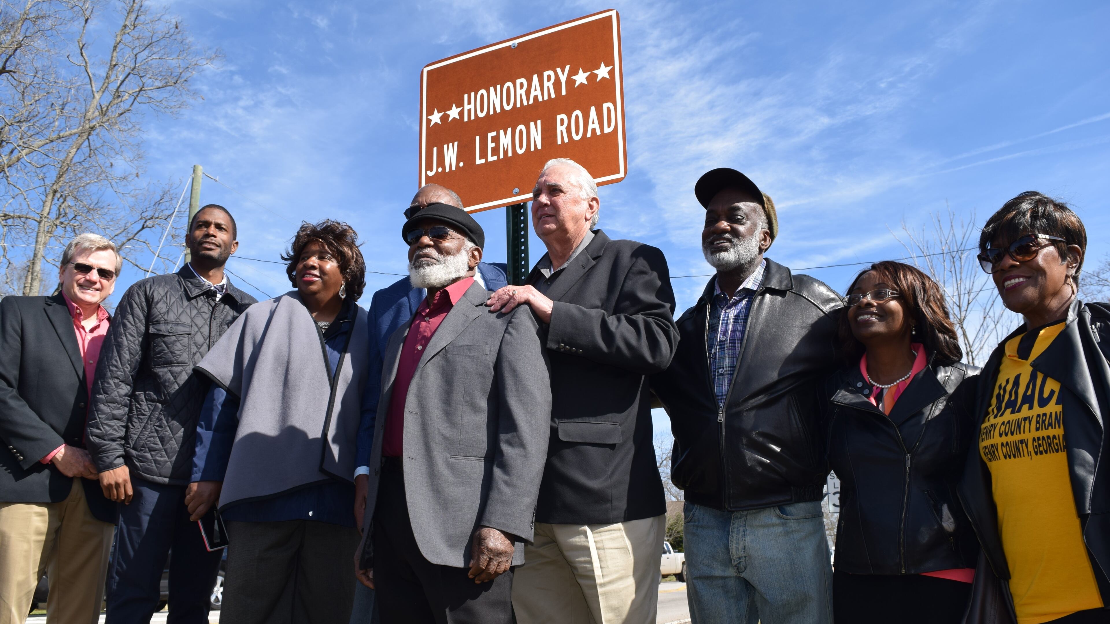 A portion of Peeksville Road in Locust Grove was named for civil rights activist James W. Lemon in early February.