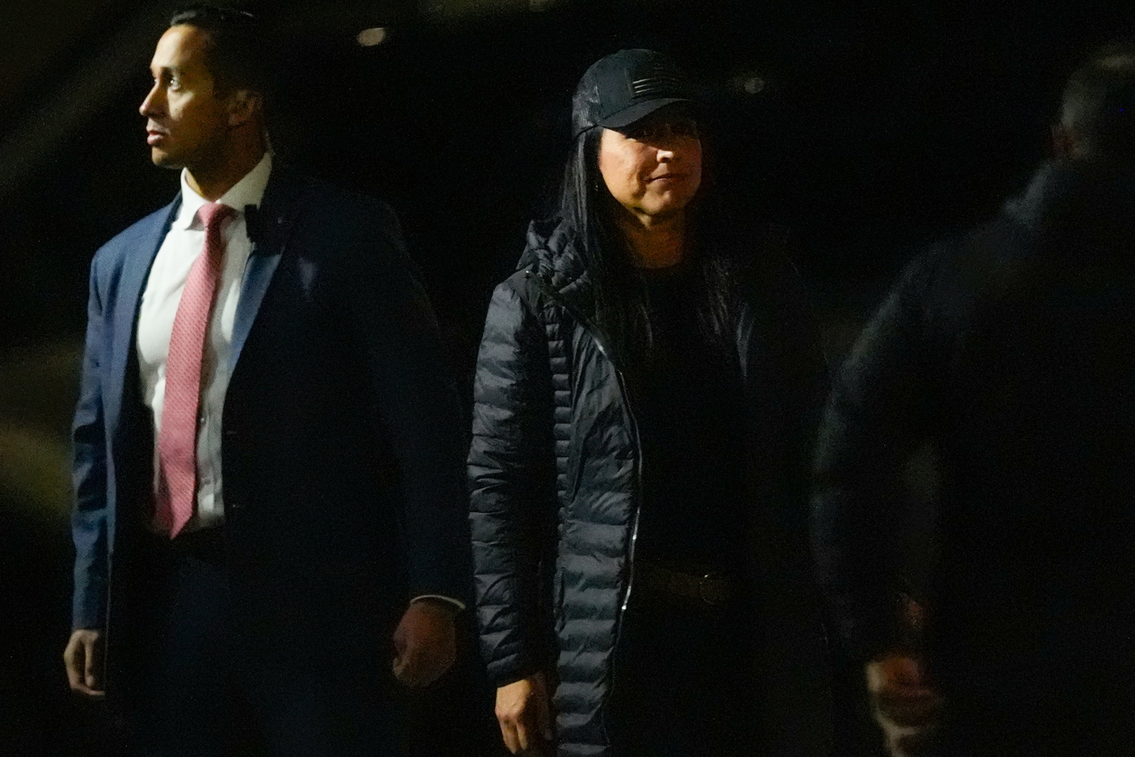 Director of National Intelligence Tulsi Gabbard was on hand in Union City as FBI agents removed 2020 election ballots from a Fulton County warehouse. (Mike Stewart/AP)