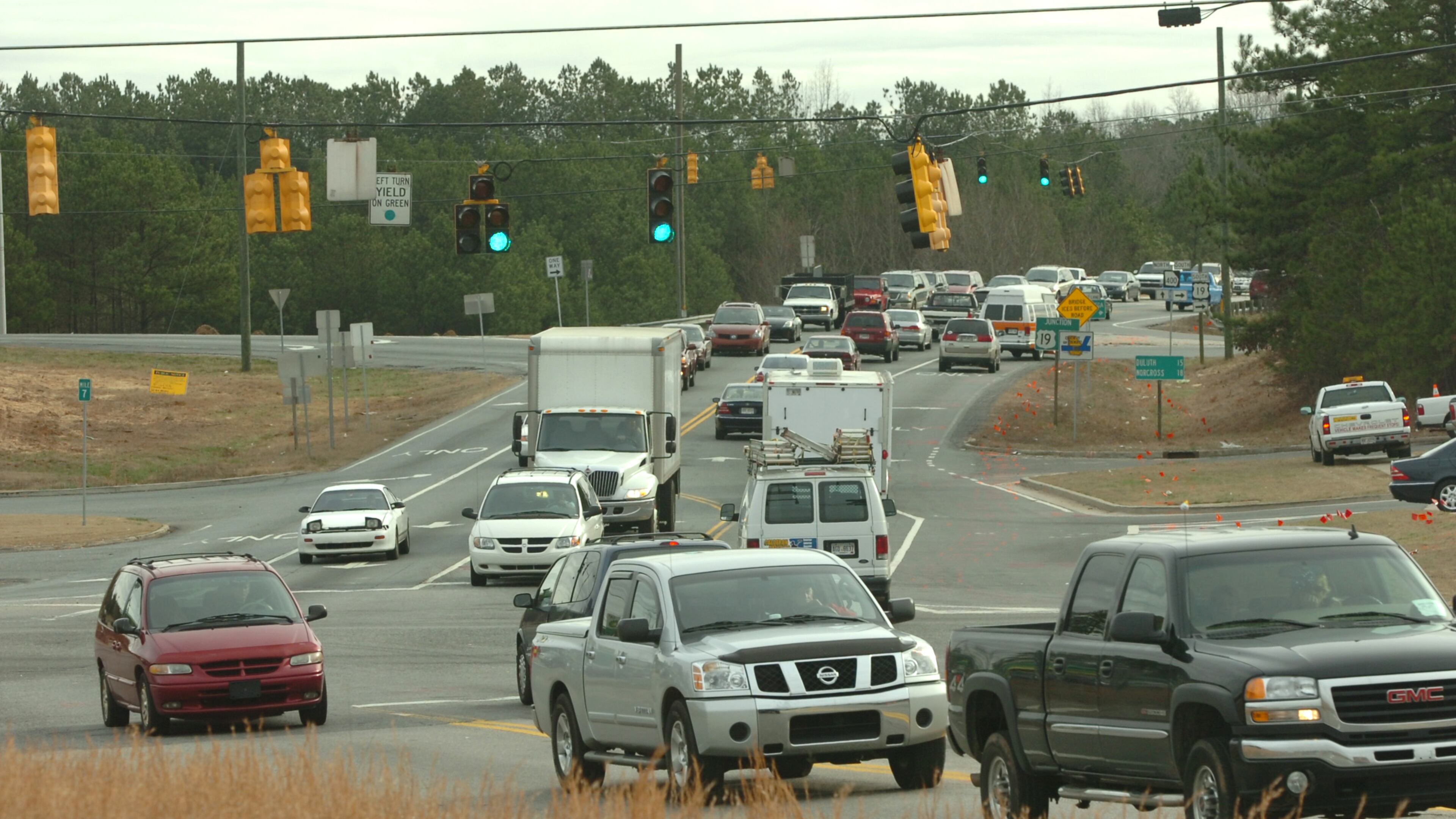 A clogged Bethelview Road in Forsyth County, whose road system will get a once-over in a planned five-year update to its transportation plan.