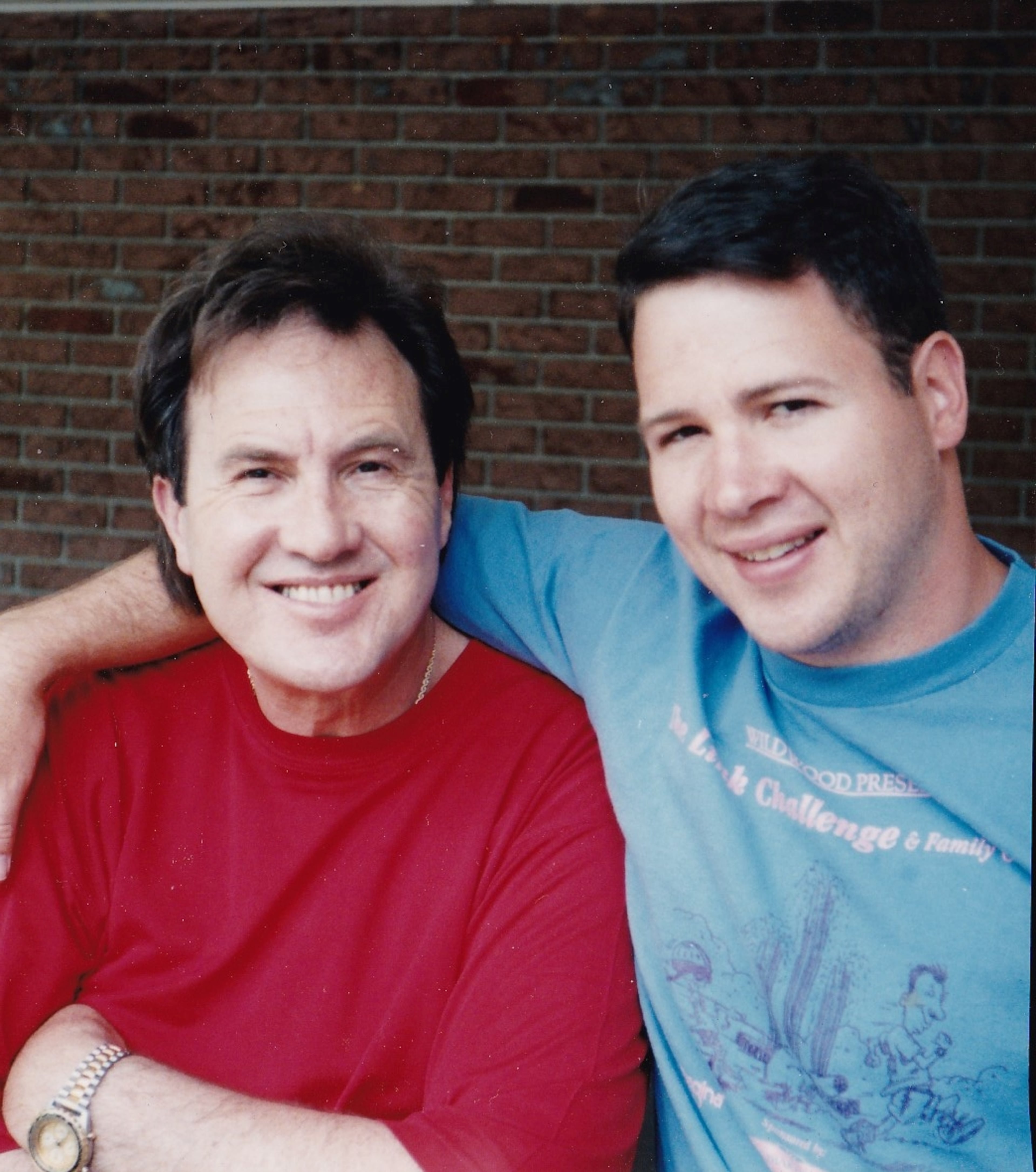 Like father, like son: Jeremy Turner (right) has picked up where his father Robert (pictured), killed by a gunman, left off. He's established a charity to help the homeless, much as his father did.