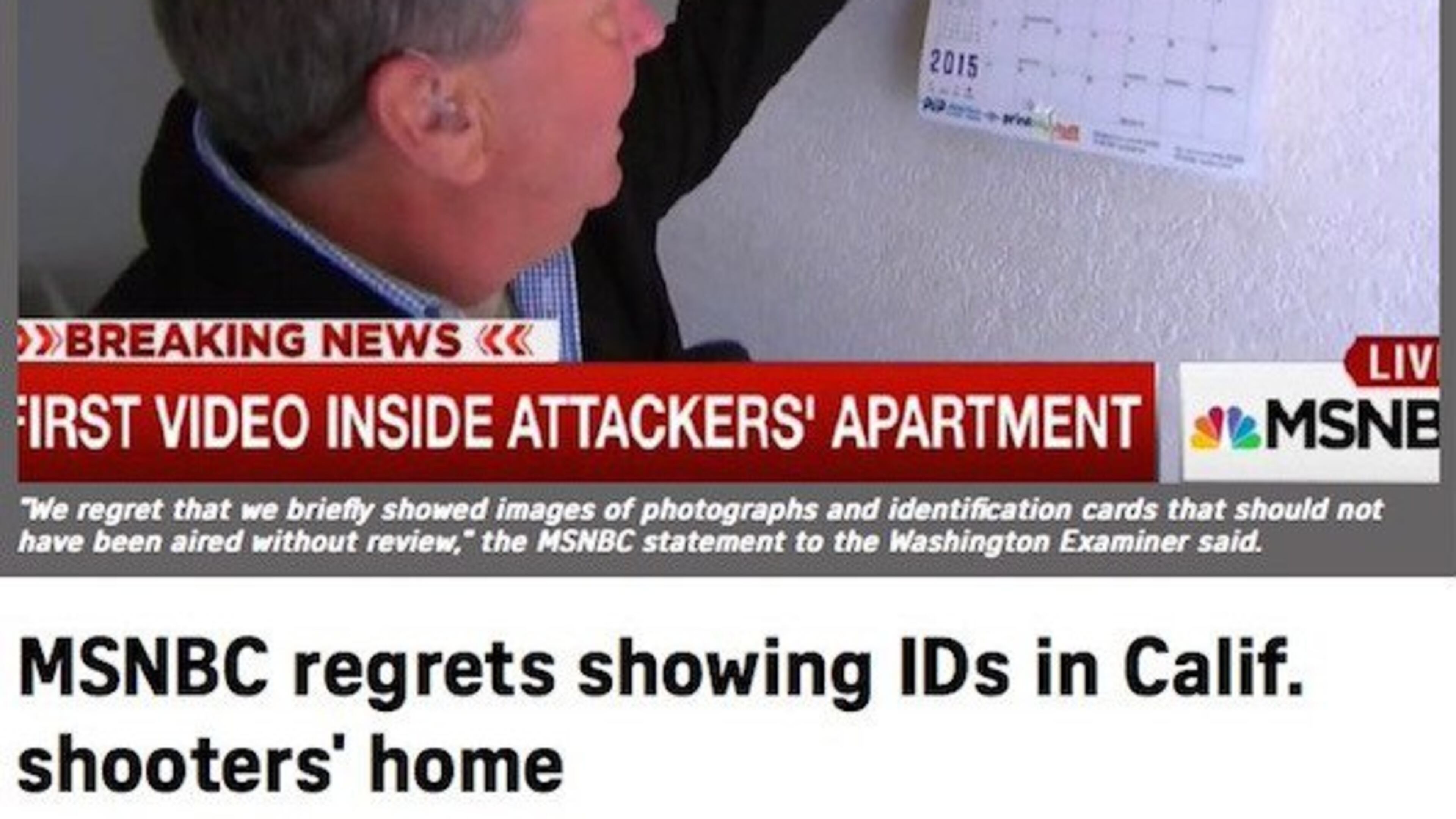 An image from MSNBC's broadcast earlier today.