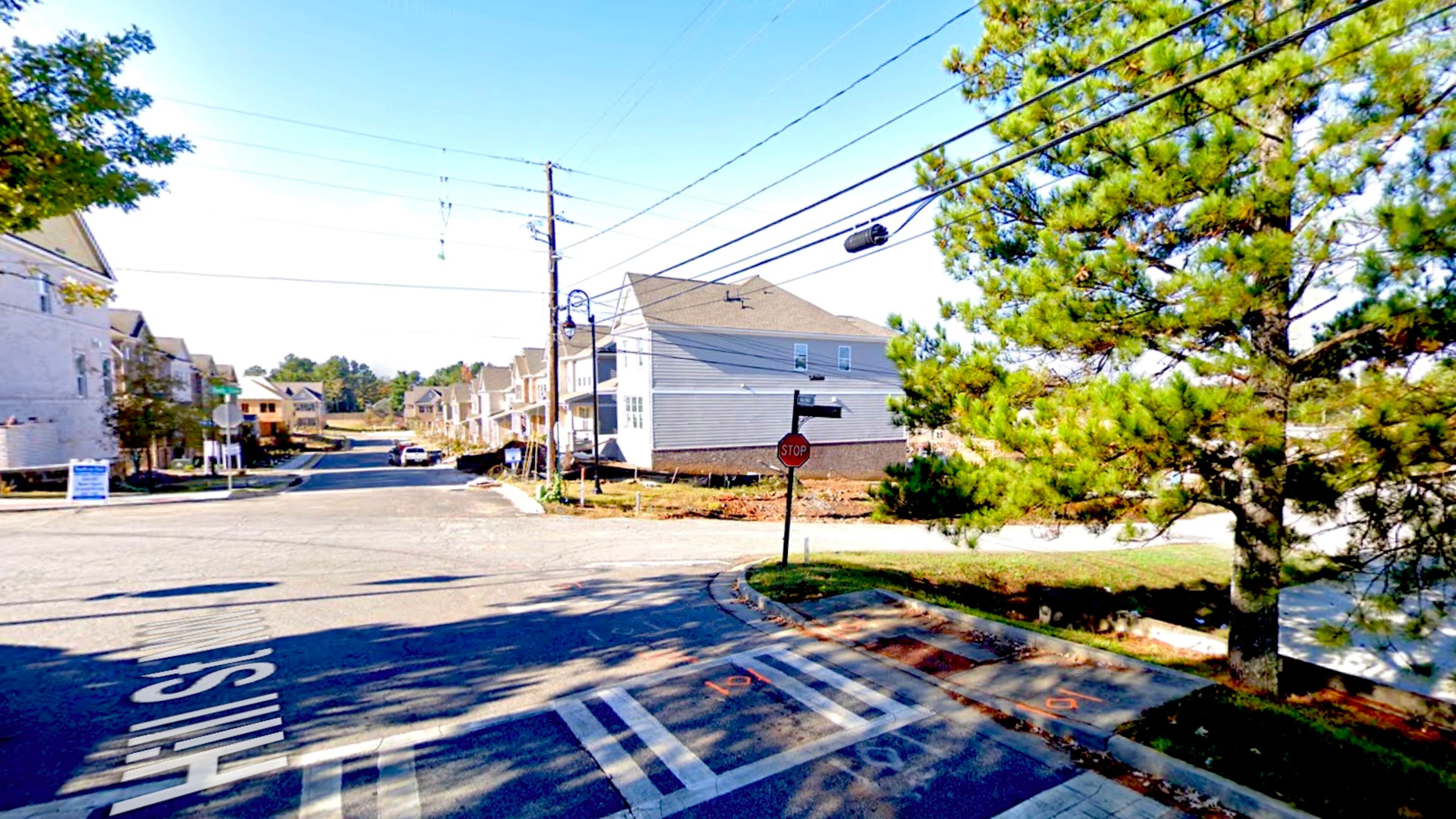 The cost to bury existing utility lines, remove existing wood poles and install decorative streetlights along Hill Street in Duluth is $111,786. (Google Maps)