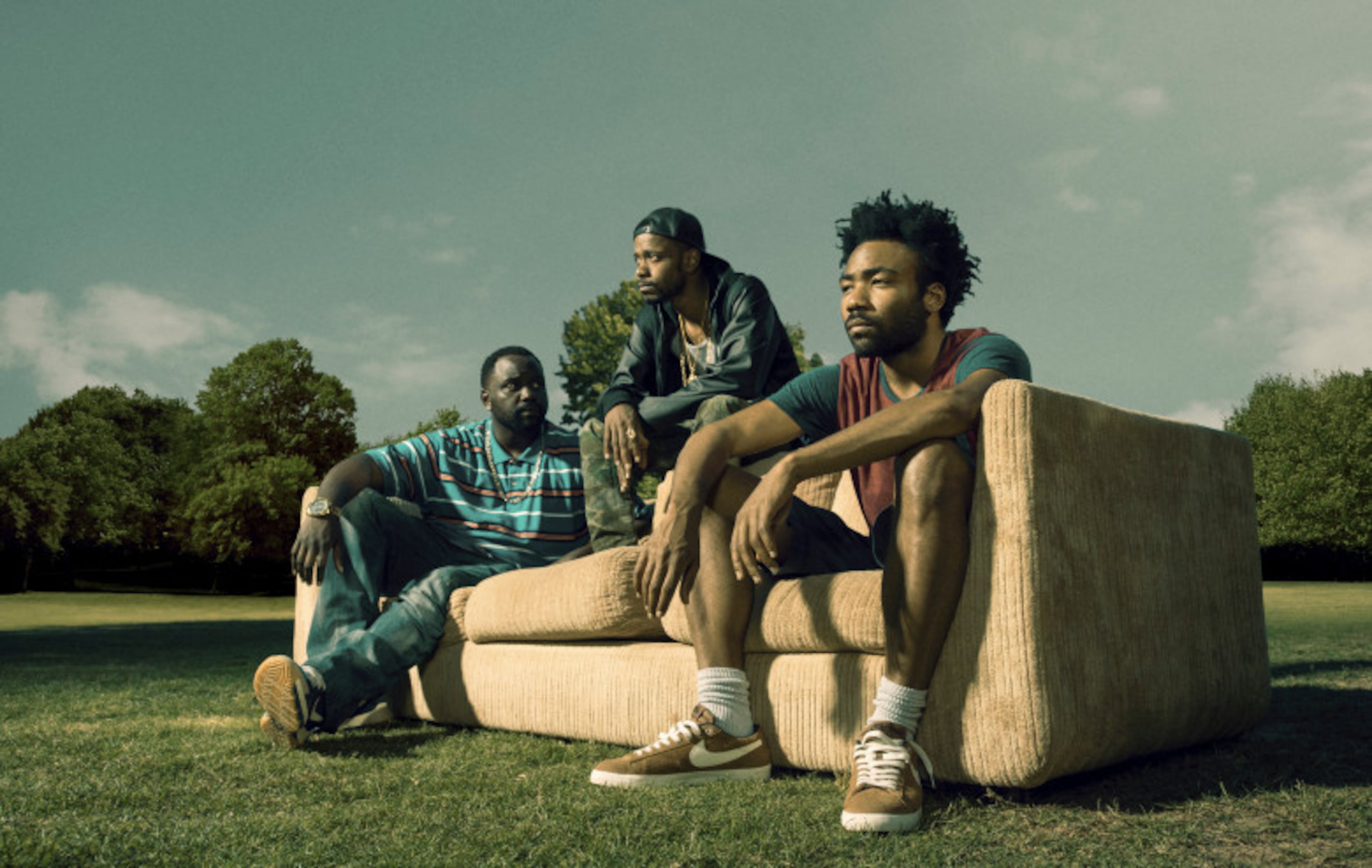 (Left to right): Brian Tyree Henry, Keith Standfield and Donald Glover star in "Atlanta." (Matthias Clamer/Courtesy of FX)