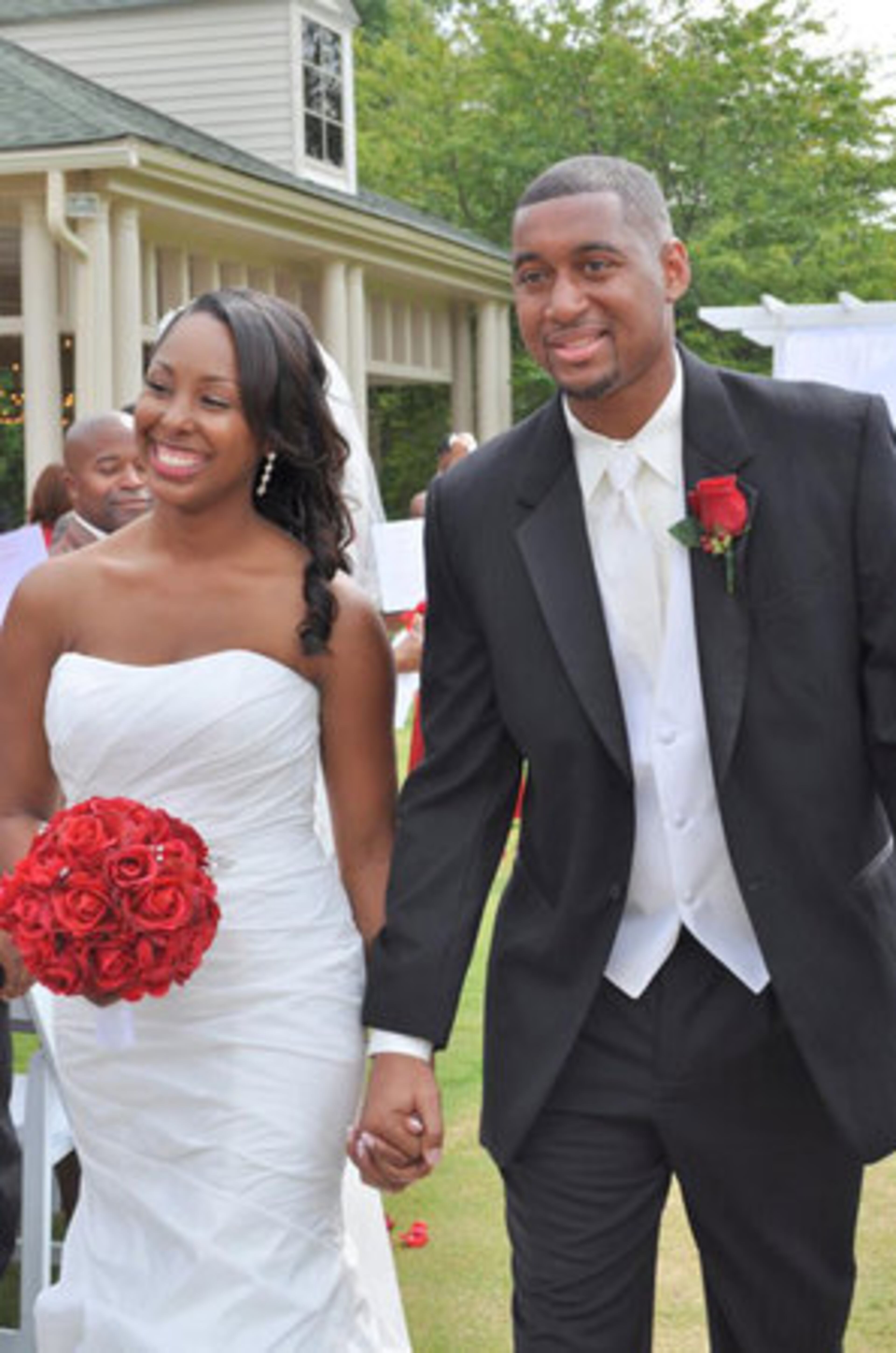 Mr. and Mrs. David Wilson wed at Brookstone Country Club in Acworth, Ga., on Aug. 6, 2011.