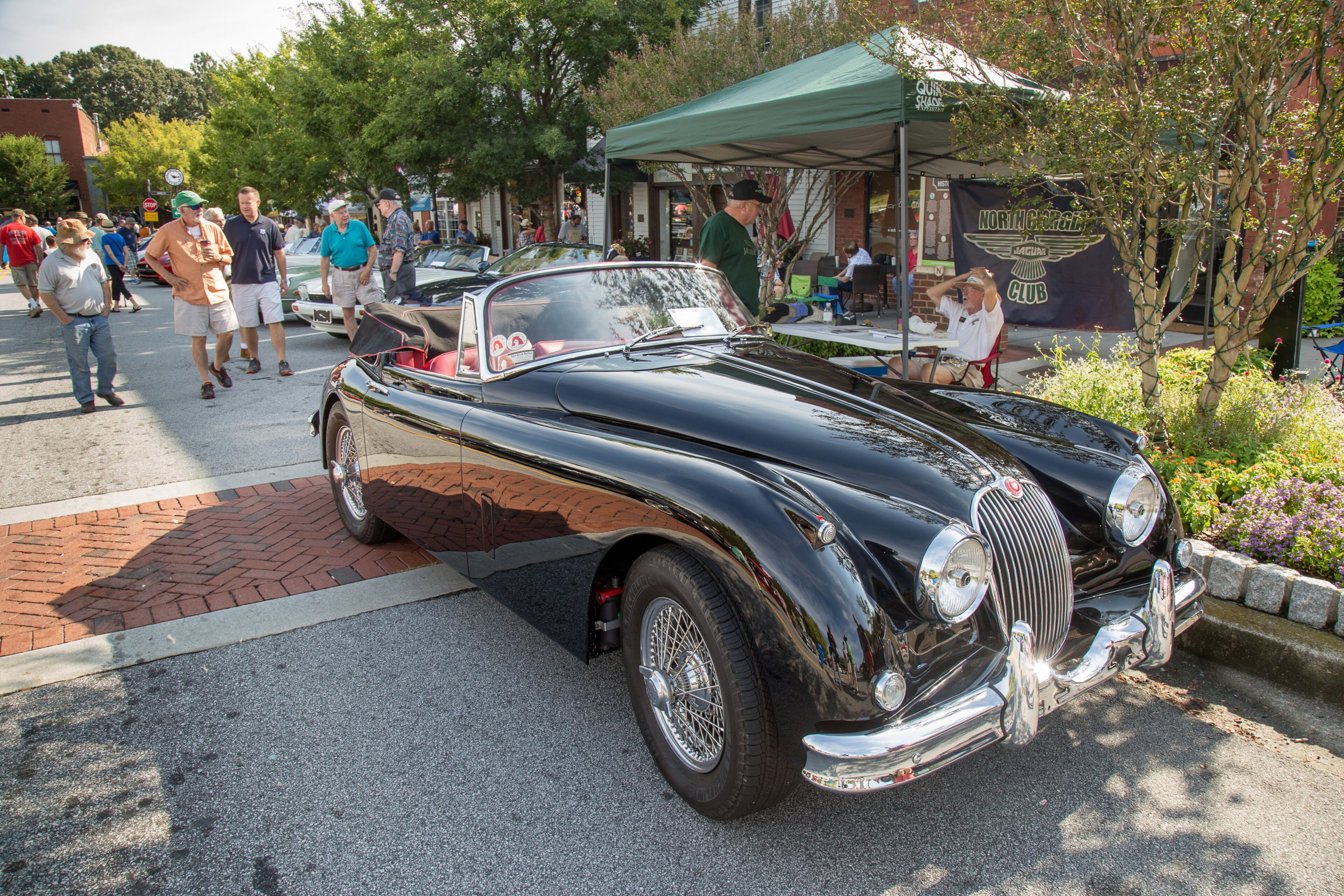 A 1960 Jaguar KX150 was one of the cars at the 8th annual Atlanta British Car Fayre in downtown Norcross on Saturday, Sept. 8, 2018. (Photo: STEVE SCHAEFER / SPECIAL TO THE AJC)