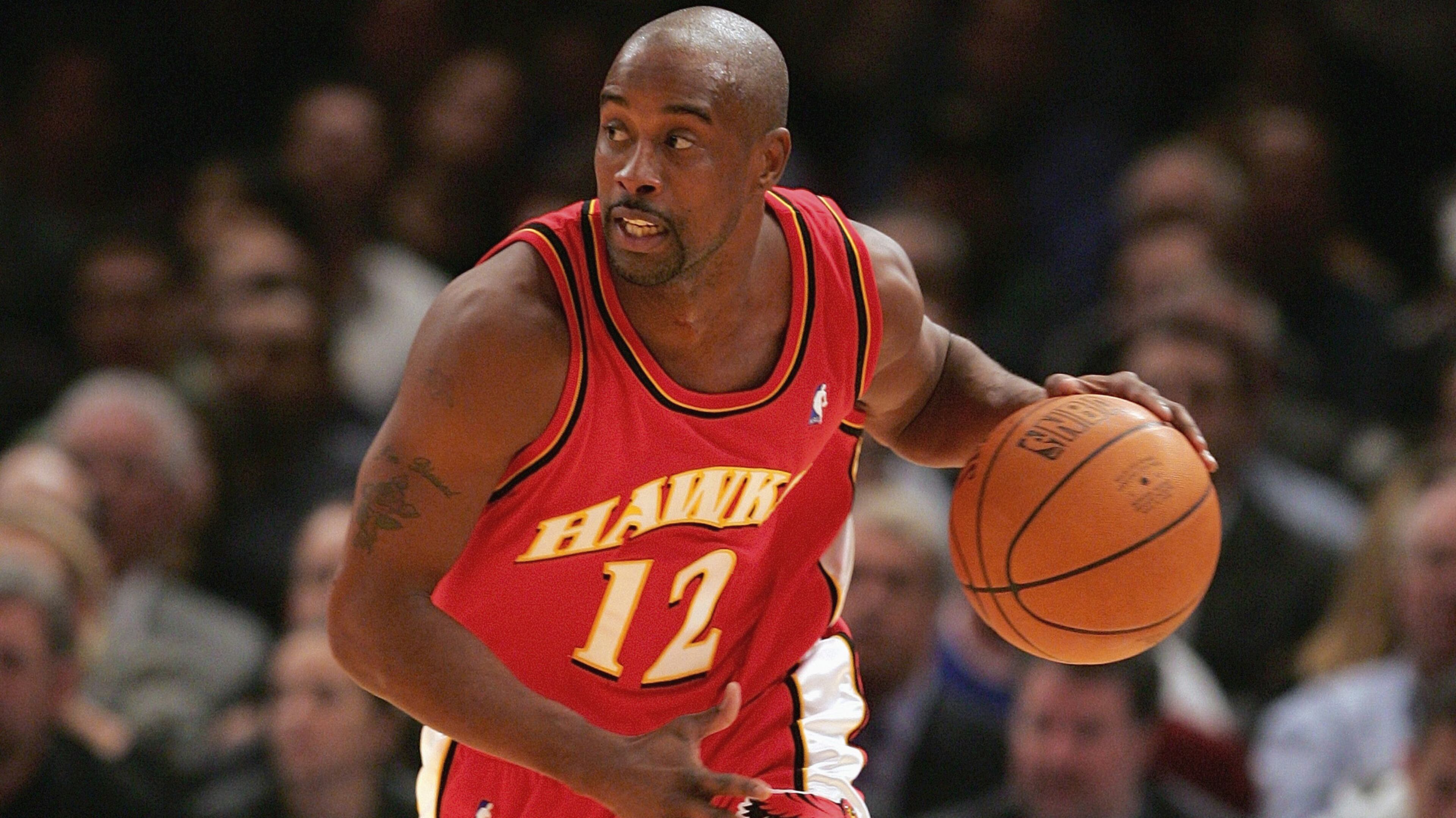 042713 ATLANTA: Hawks forward Ivan Johnson wins the rebound battle with Pacers forward Jeff Pendergraph during the first half of their NBA playoff game with Indiana on Saturday, April 27, 2013, in Atlanta. CURTIS COMPTON/ CCOMPTON@AJC.COM