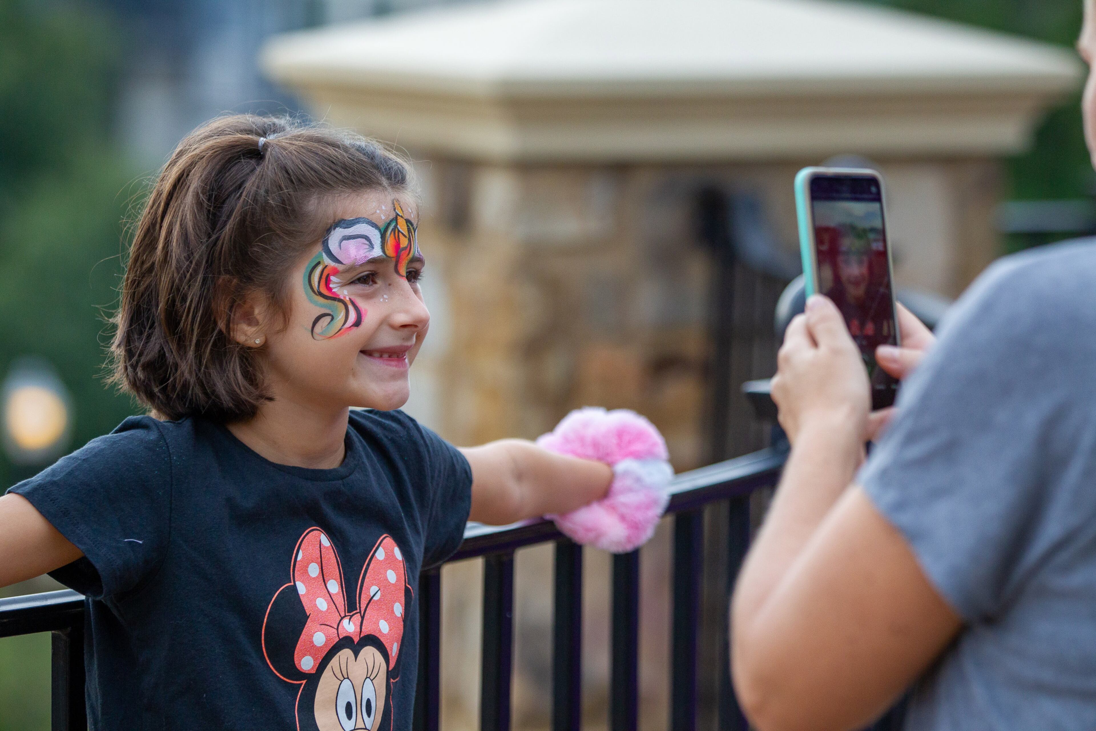 Ava Rodriguez, 7, poses for a photograph after getting her face painted during the Norcross Art Splash Festival on Sunday, October 3, 2021. (Photo: Steve Schaefer for The Atlanta Journal-Constitution)
