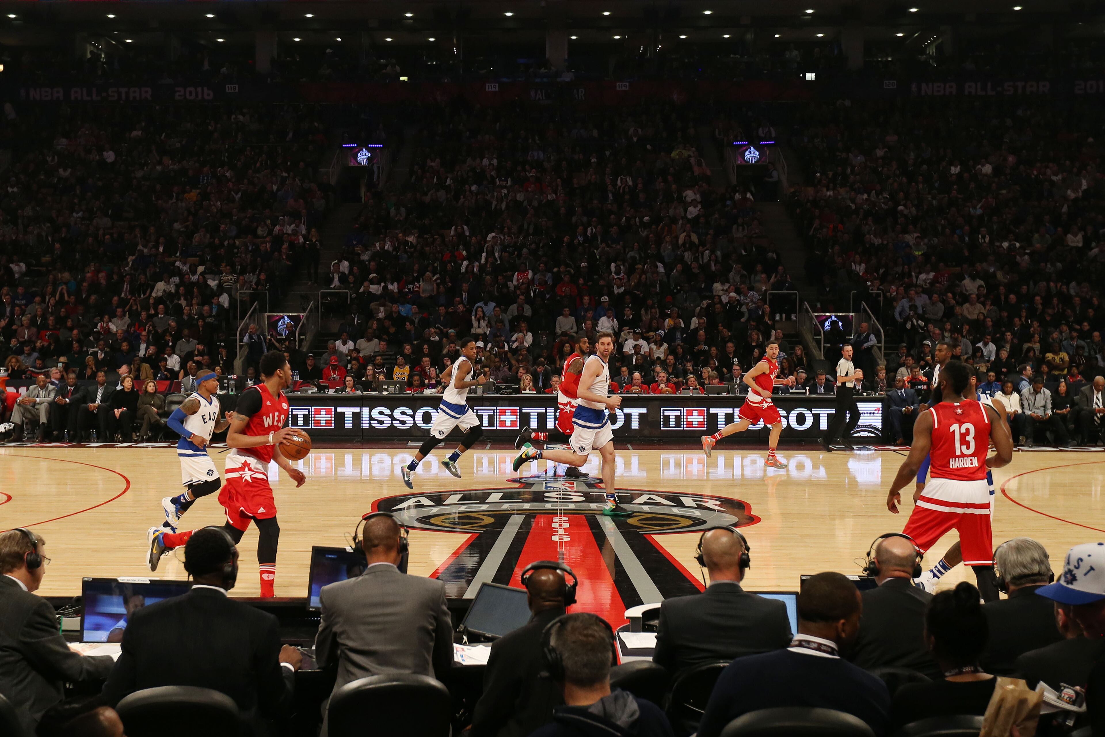 TORONTO, CANADA - FEBRUARY 14: during the 2016 NBA All-Star Game on February 14, 2016 at the Air Canada Centre in Toronto, Ontario, Canada. (Photo by Dave Sandford/NBAE via Getty Images)