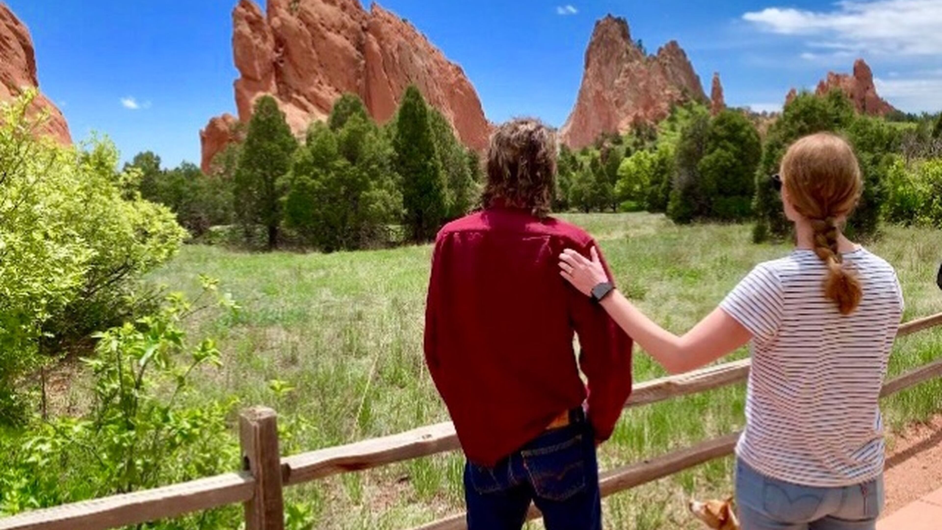 Michael Torpy with his sister, Emma, during a recent visit with her in Colorado. Two weeks later, at home in DeKalb County, he died of bone cancer. He was 20 years old. (Photo by Will Stamper)