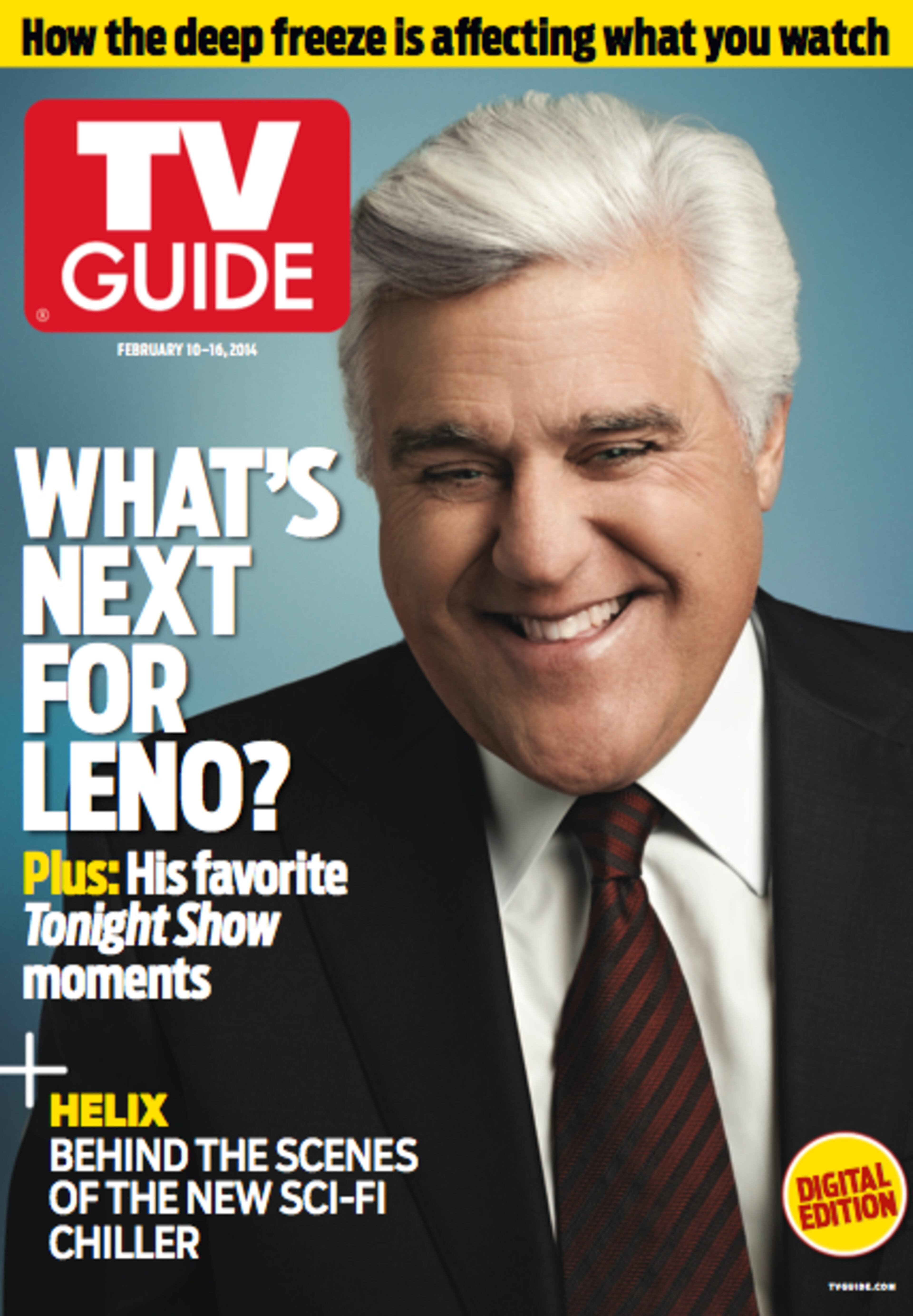 Leno's most recent cover shot on TV Guide.