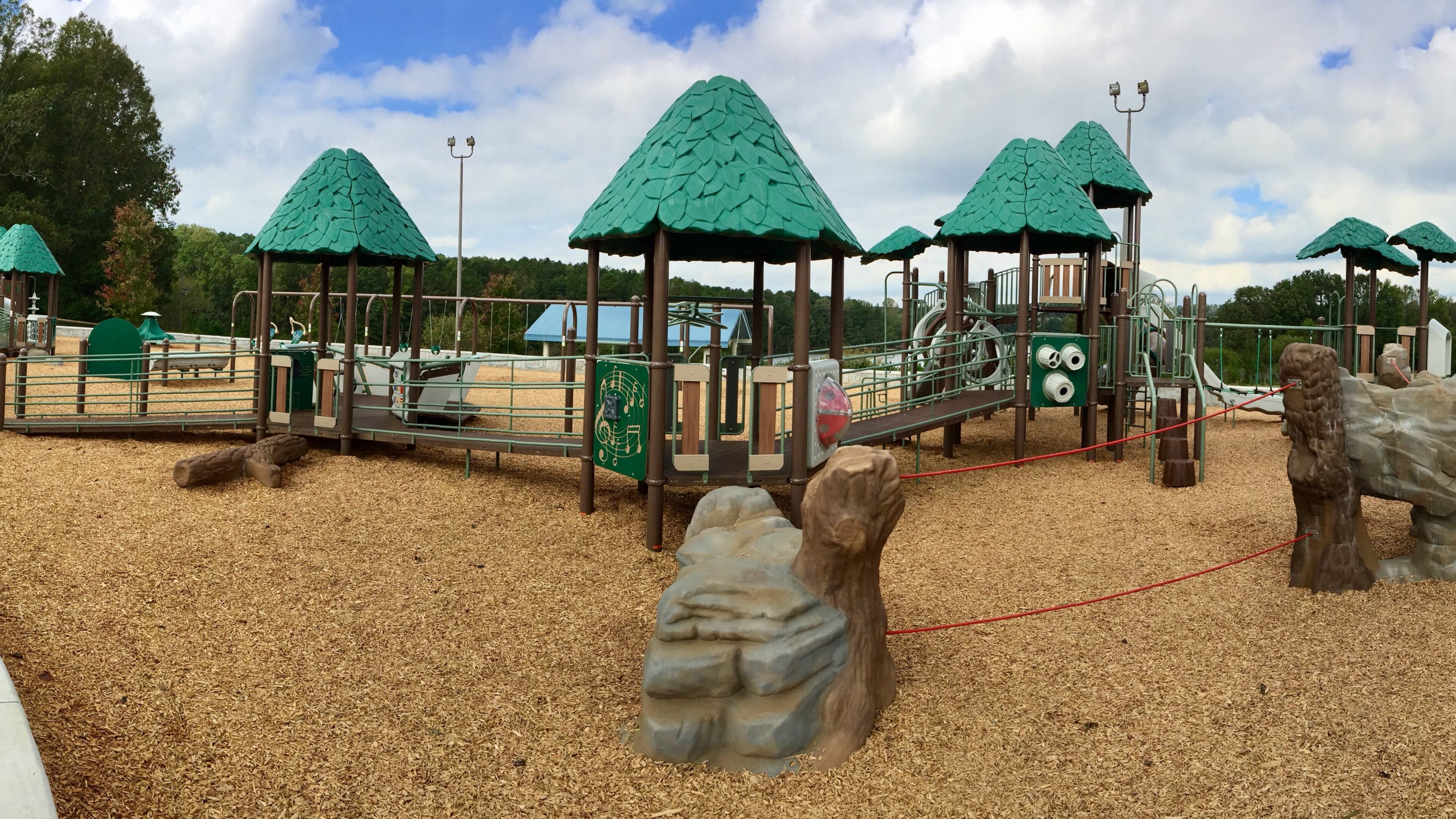 A new playground is part of the recently completed renovation of Tribble Mill Park.