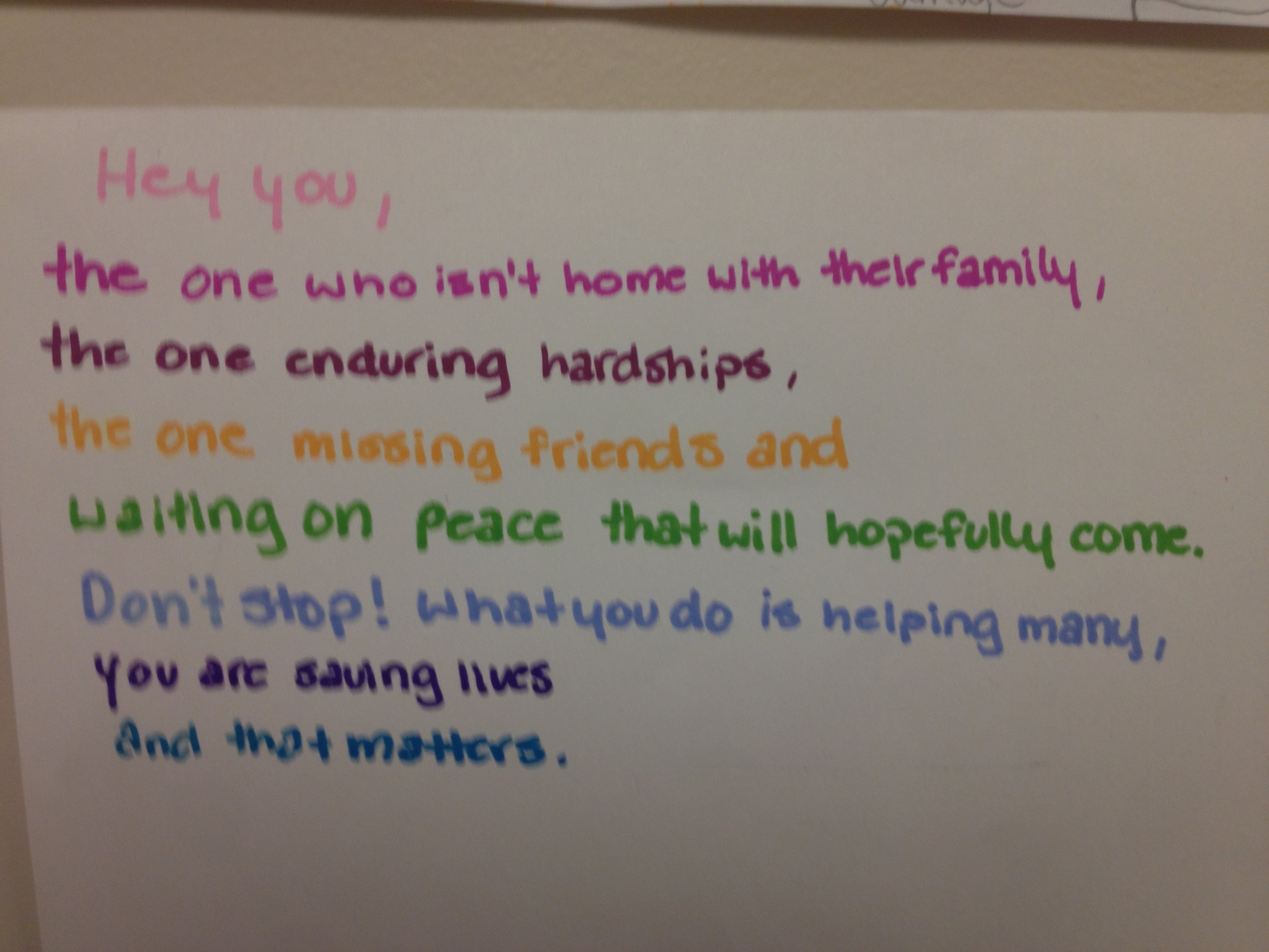 A sample thank you letter. CREDIT: Rodney Ho/rho@ajc.com