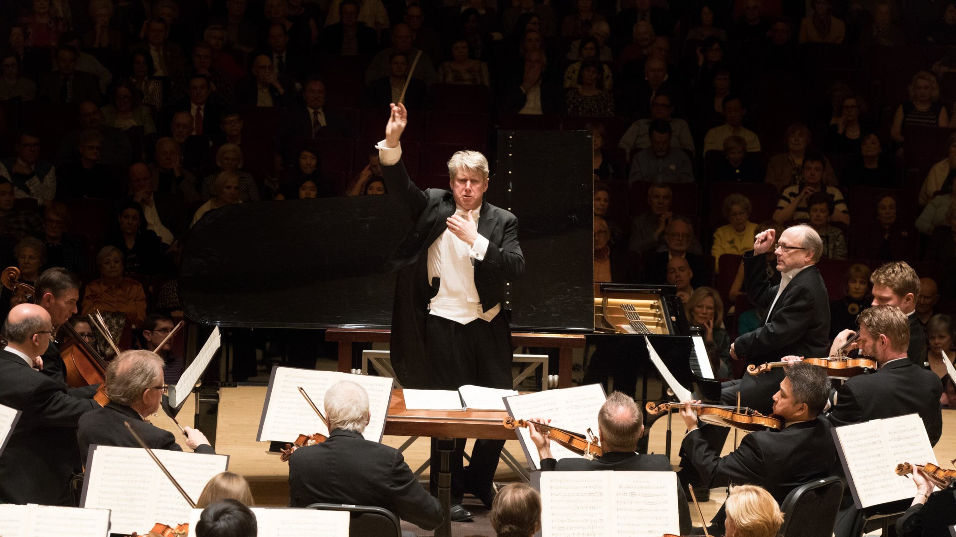 Guest conductor Michael Stern leads the Atlanta Symphony Orchestra and guest artist Marc-Andre Hamelin in Medtner’s Piano Concerto No. 2. The concert also included Tchaikovsky’s Symphony No. 4. CONTRIBUTED BY JEFF ROFFMAN