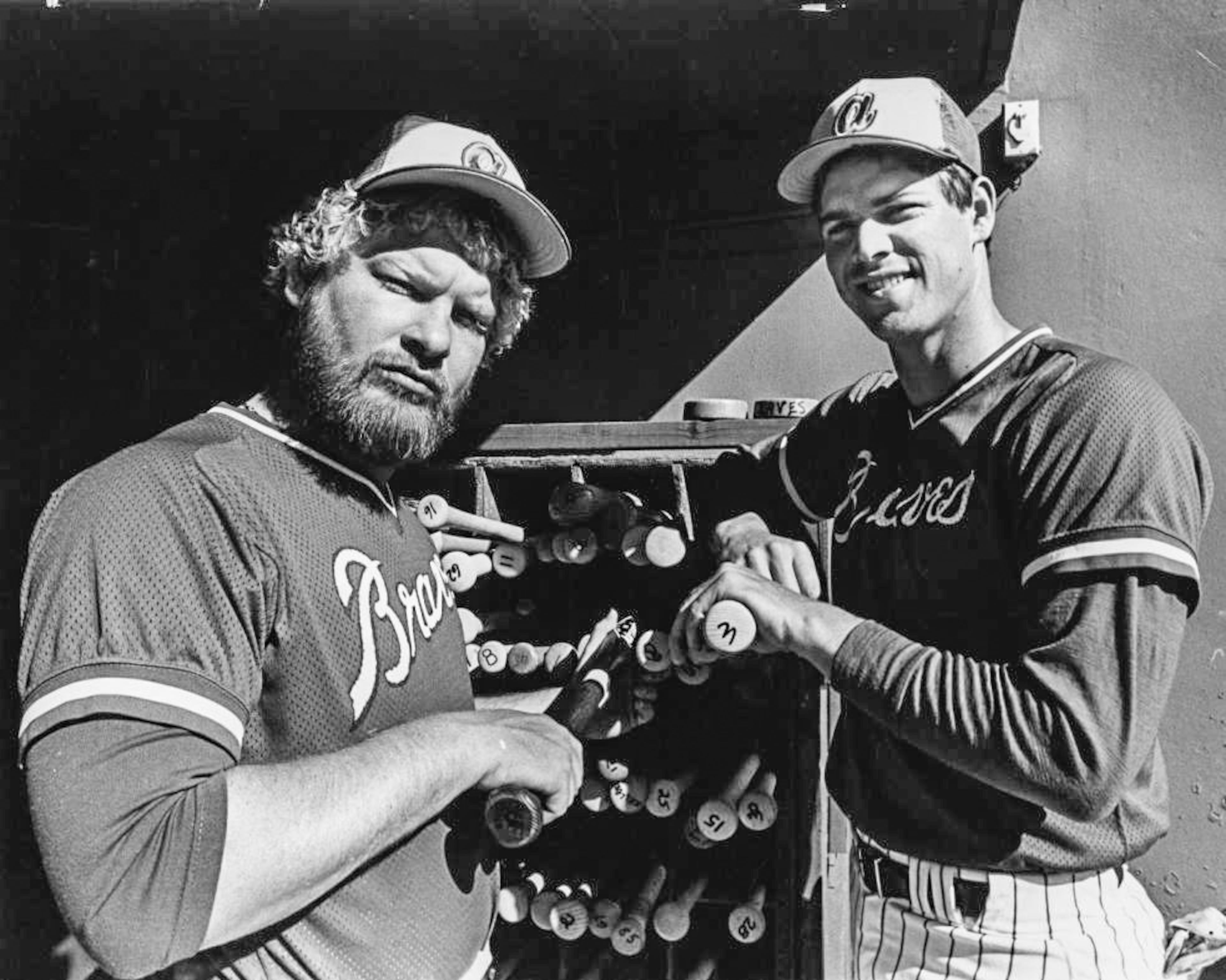 Atlanta Braves players Bob Horner and Dale Murphy in 1978