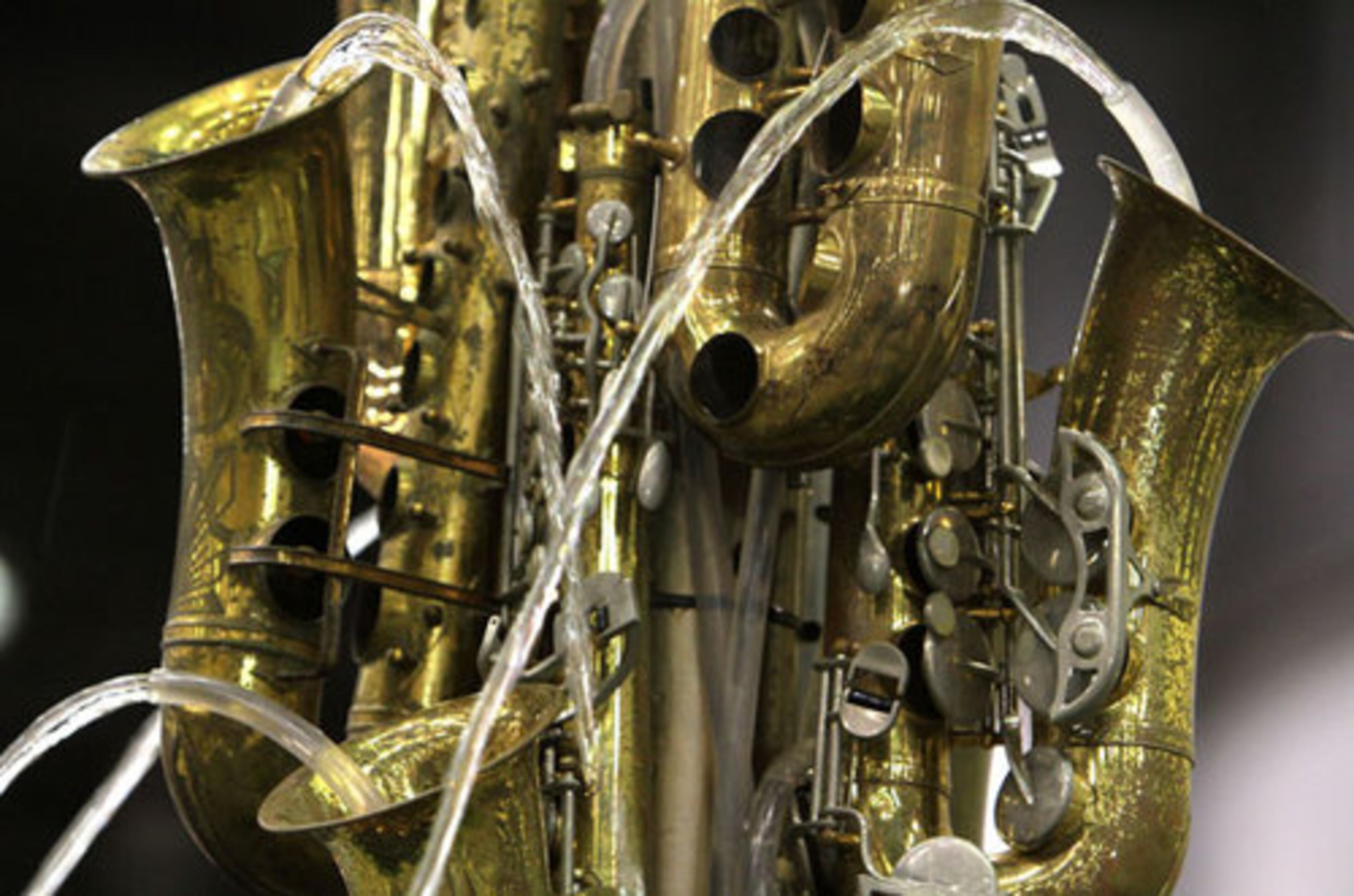 Garden designs like "In tune with... Sax in the City" by Tom Ventulett are displayed during The 24th Annual Southeastern Flower Show in partnership with Atlanta Opera at Cobb Galleria Centre Sunday, Feb. 27, 2011. The show has a a musical theme, "In Tune with Blooms."