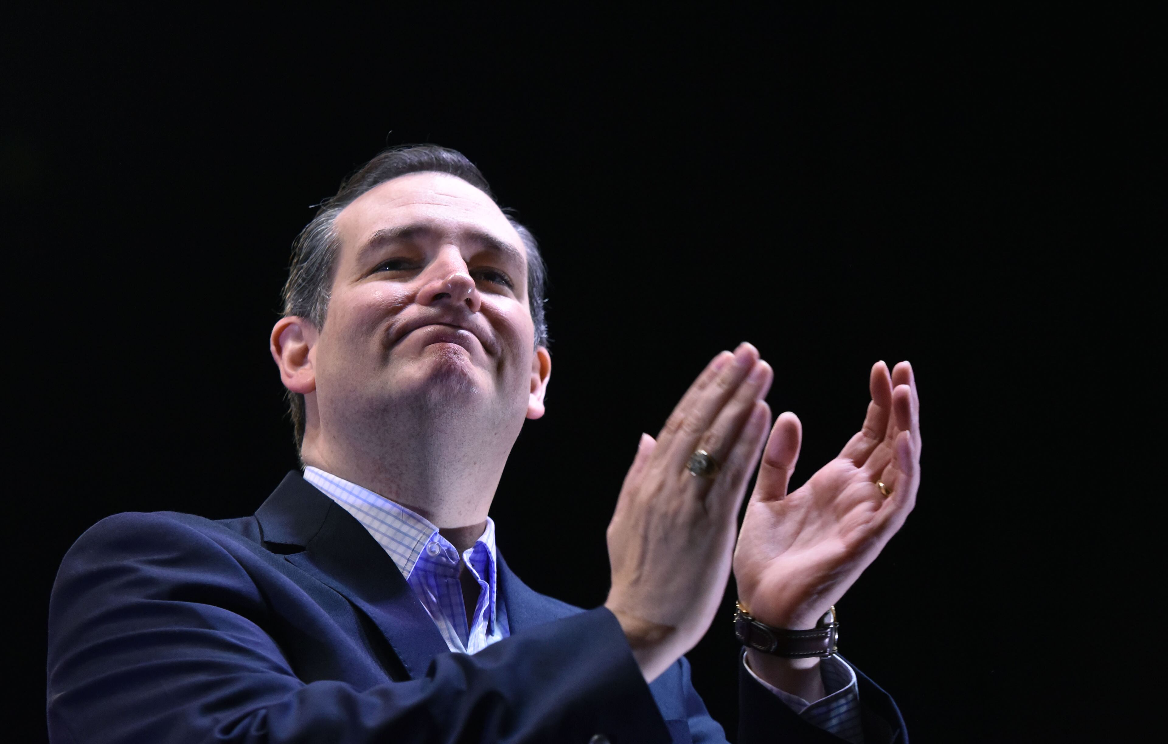 August 8, 2015 Atlanta - Texas Sen. Ted Cruz speaks during the RedState Gathering at Intercontinental Buckhead Hotel on Saturday, August 8, 2015. The organizer of the RedState Gathering has rescinded the Republican presidential candidate’s invitation to speak at a Saturday evening rally at the College Football Hall of Fame. Erick Erickson said the billionaire’s comments about Fox News anchor Megyn Kelly were “a bridge too far.” Trump told CNN on Friday that “you could see there was blood coming out of her eyes. Blood coming out of her wherever” as she questioned him during Thursday’s Republican presidential debate.HYOSUB SHIN / HSHIN@AJC.COM