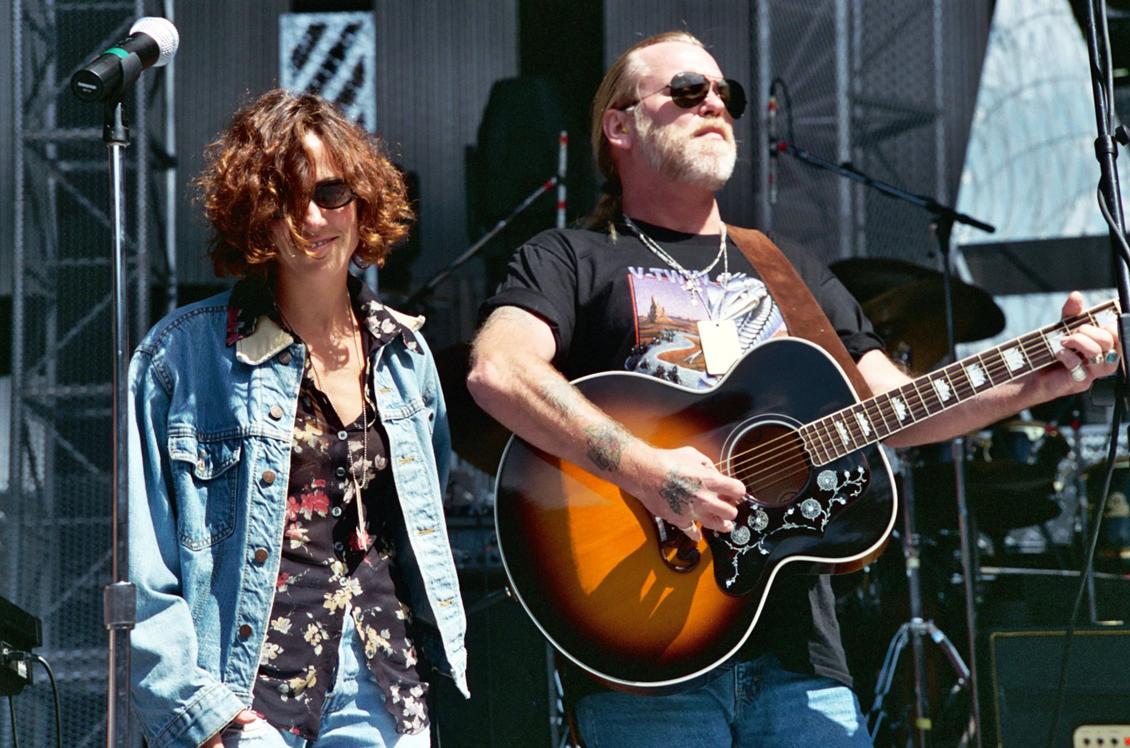 Sheryl Crow with Gregg Allman of The Allman Brothers Band (Photo by Jeff Kravitz/FilmMagic, Inc)
