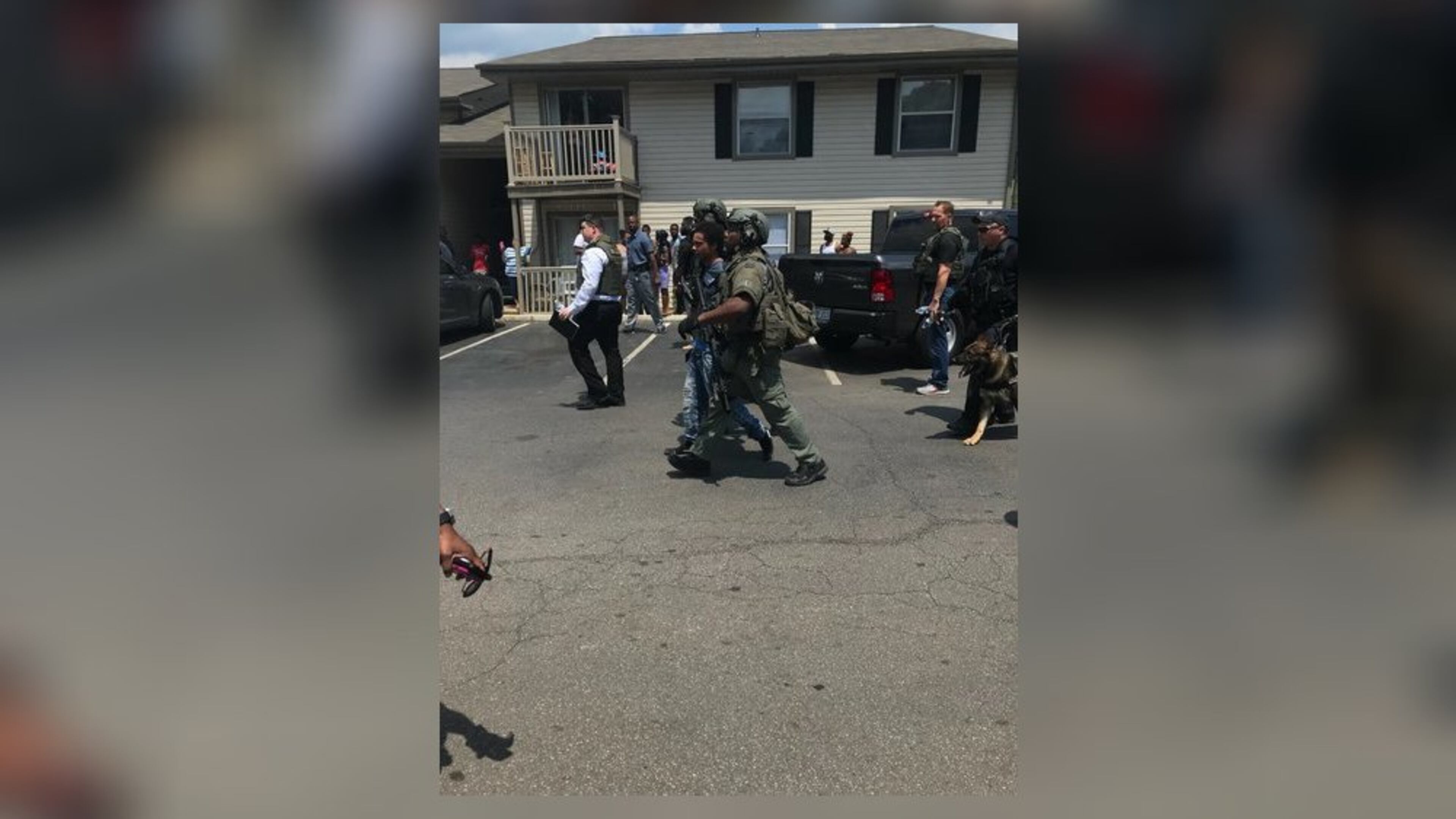 Authorities took a 24-year-old man into custody after a standoff Thursday.