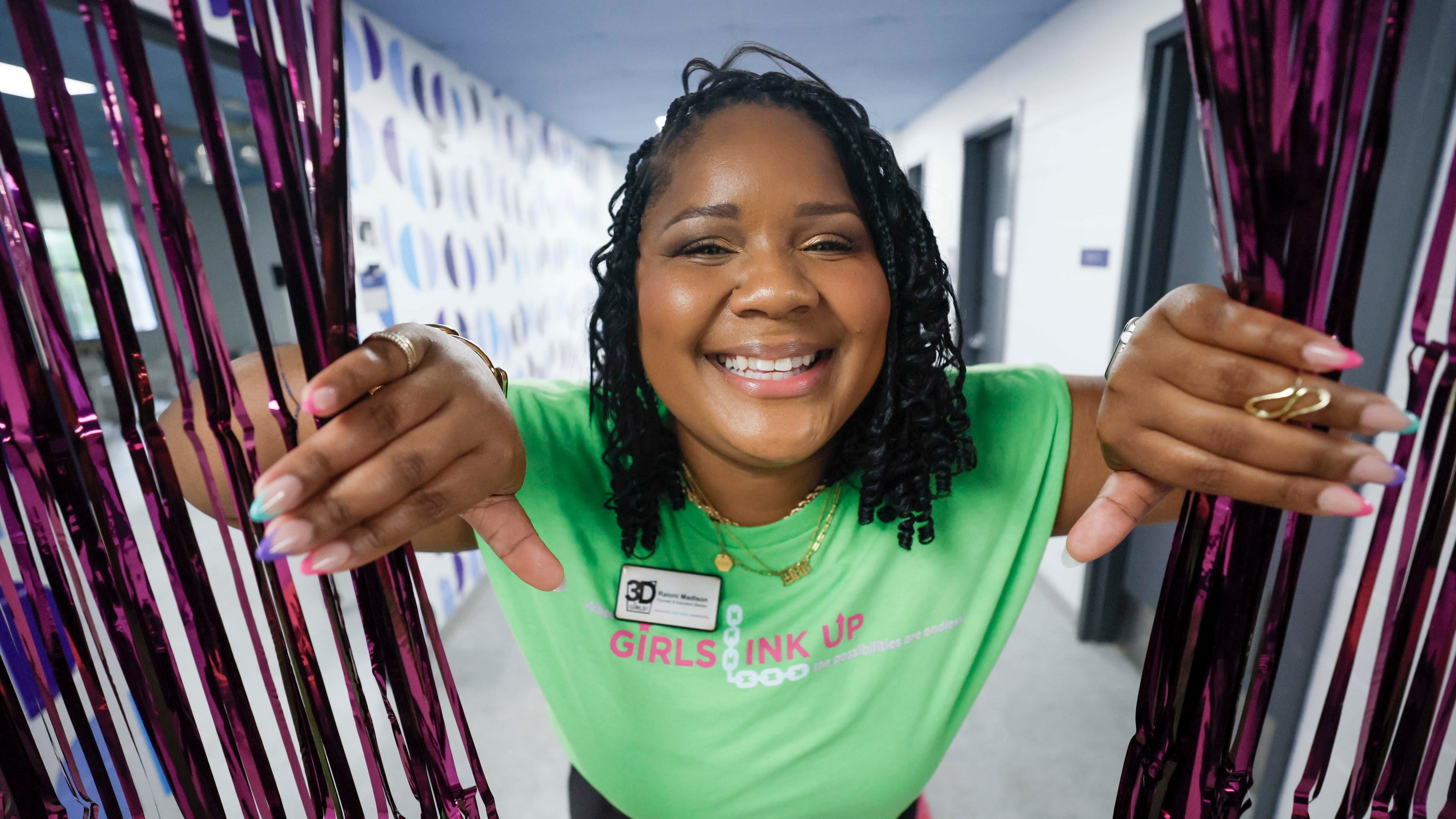 Raioni Madison, founder of 3D Girls, gets ready to kick off summer camp serving more than 40 students at Ethos Classical Middle School on Monday, June 1, 2026. (Miguel Martinez/AJC)