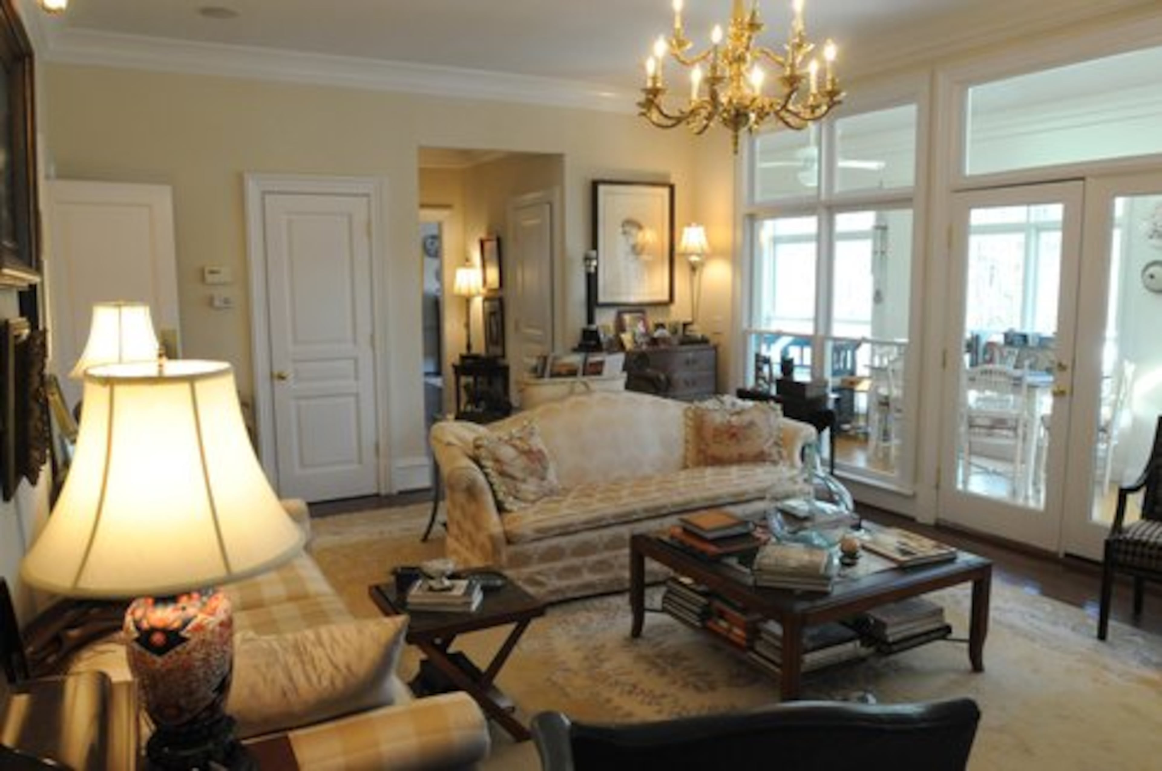 "I wanted our living room to be a place where the family could hang out and relax," Nina said of her living room.