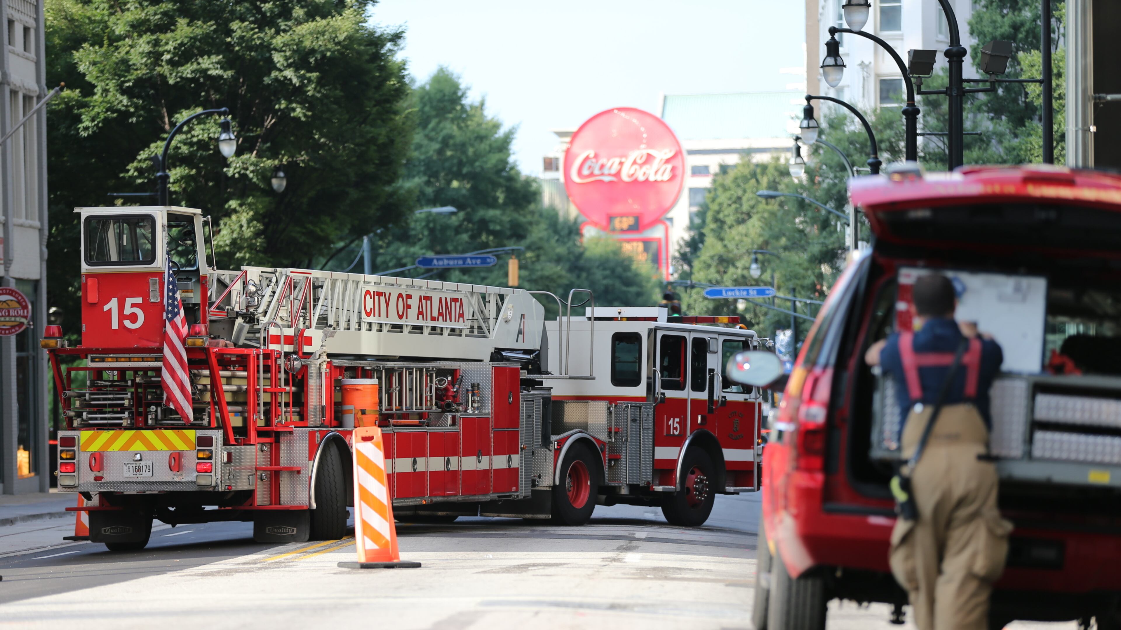 The Equitable Building on Peachtree Street in downtown Atlanta was evacuated Tuesday morning and surrounding streets closed while police investigated a suspicious package.