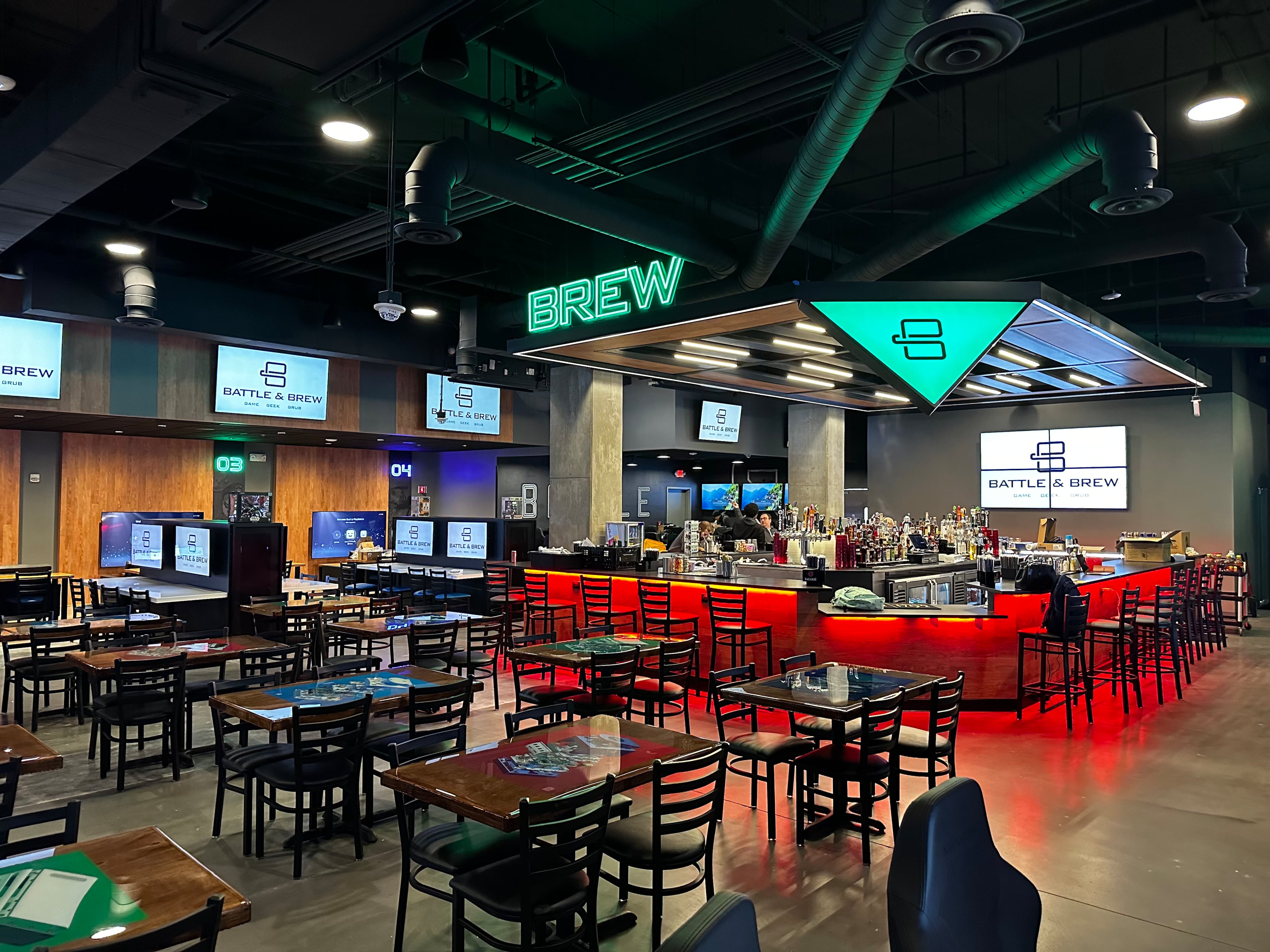 Food, drink and gaming venue Battle & Brew will open its second location at the Battery on Friday. (Courtesy of Battle & Brew)
