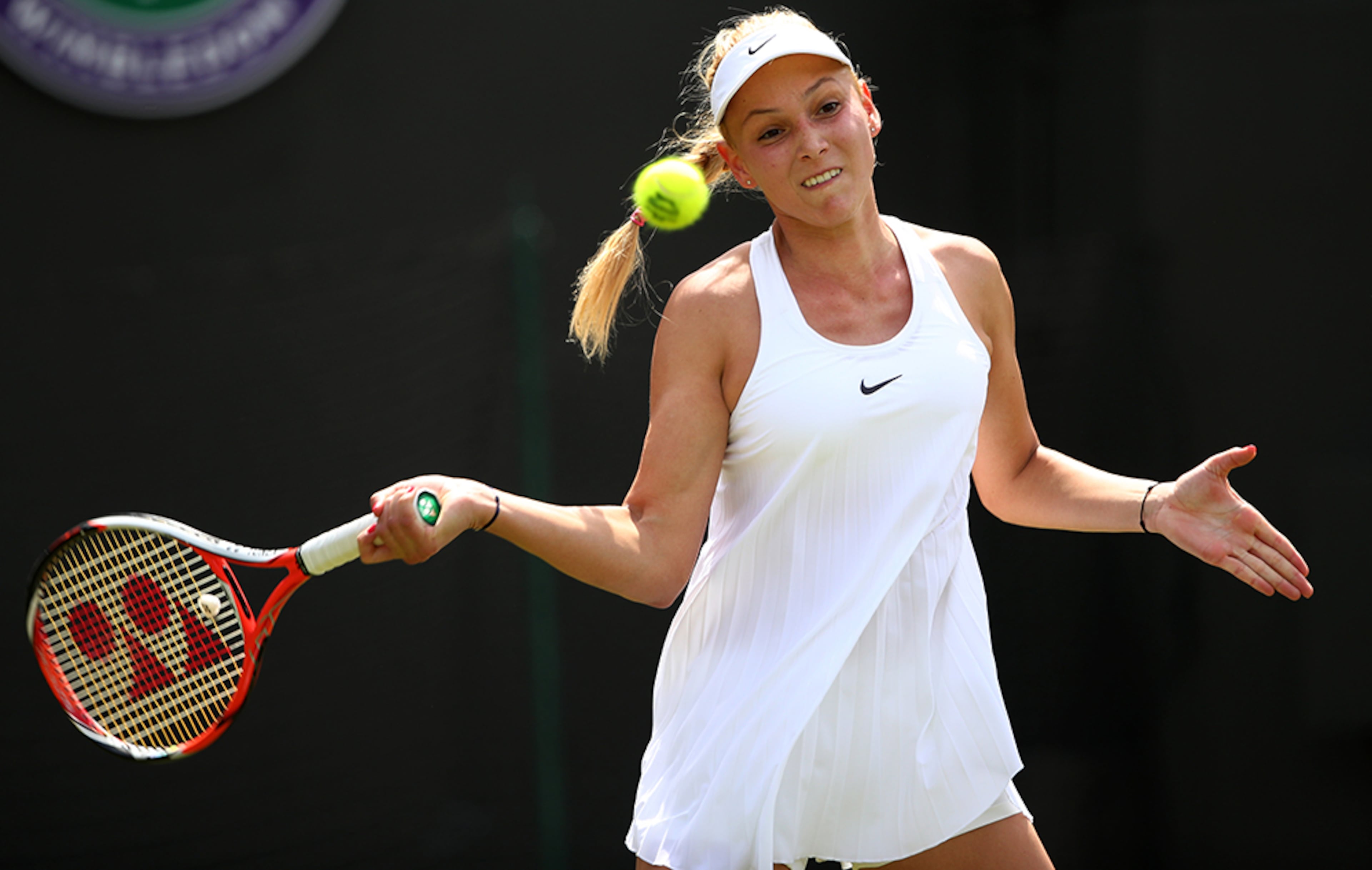 Nike said the dress, worn by Donna Vekic of Croatia is "agile, flexible and built to increase speed." Some called it indecent.