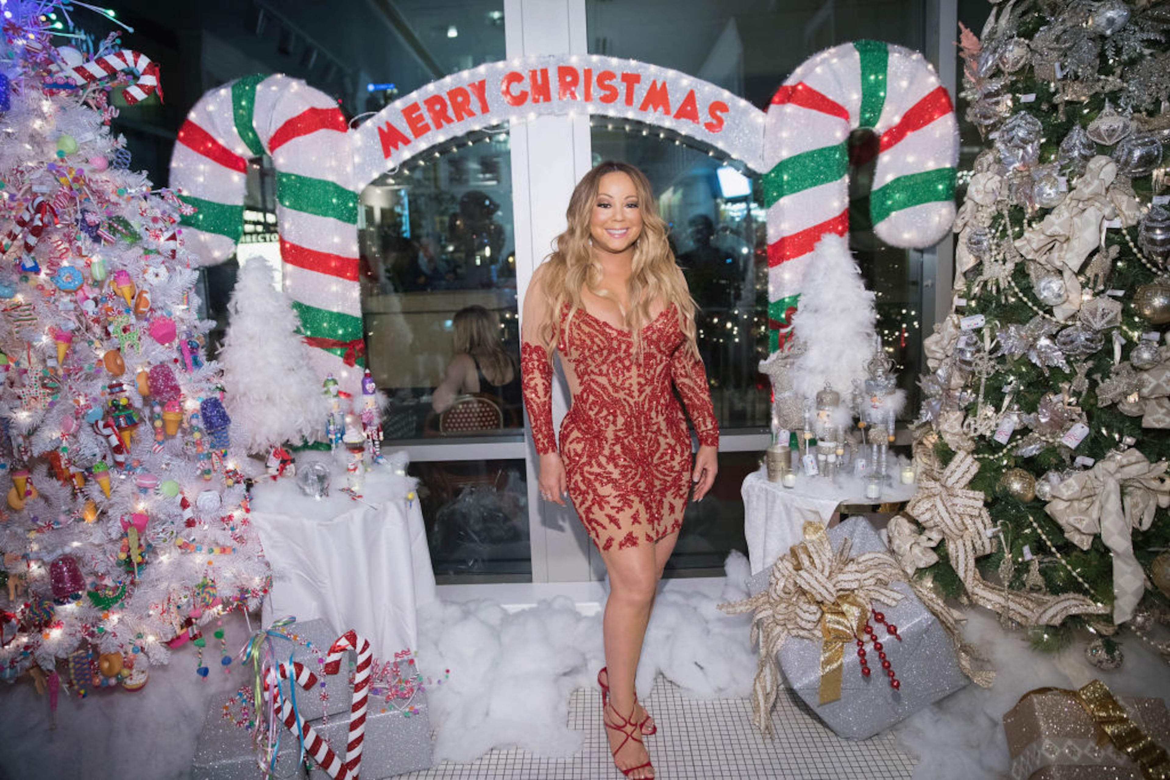 BELLEVUE, WA - SEPTEMBER 06: Global Icon Mariah Carey Announces Mariah Carey Christmas Factory During The Grand Opening Of Sugar Factory American Brasserie on September 6, 2017 in Bellevue, Washington. (Photo by Mat Hayward/Getty Images for Sugar Factory American Brasserie)