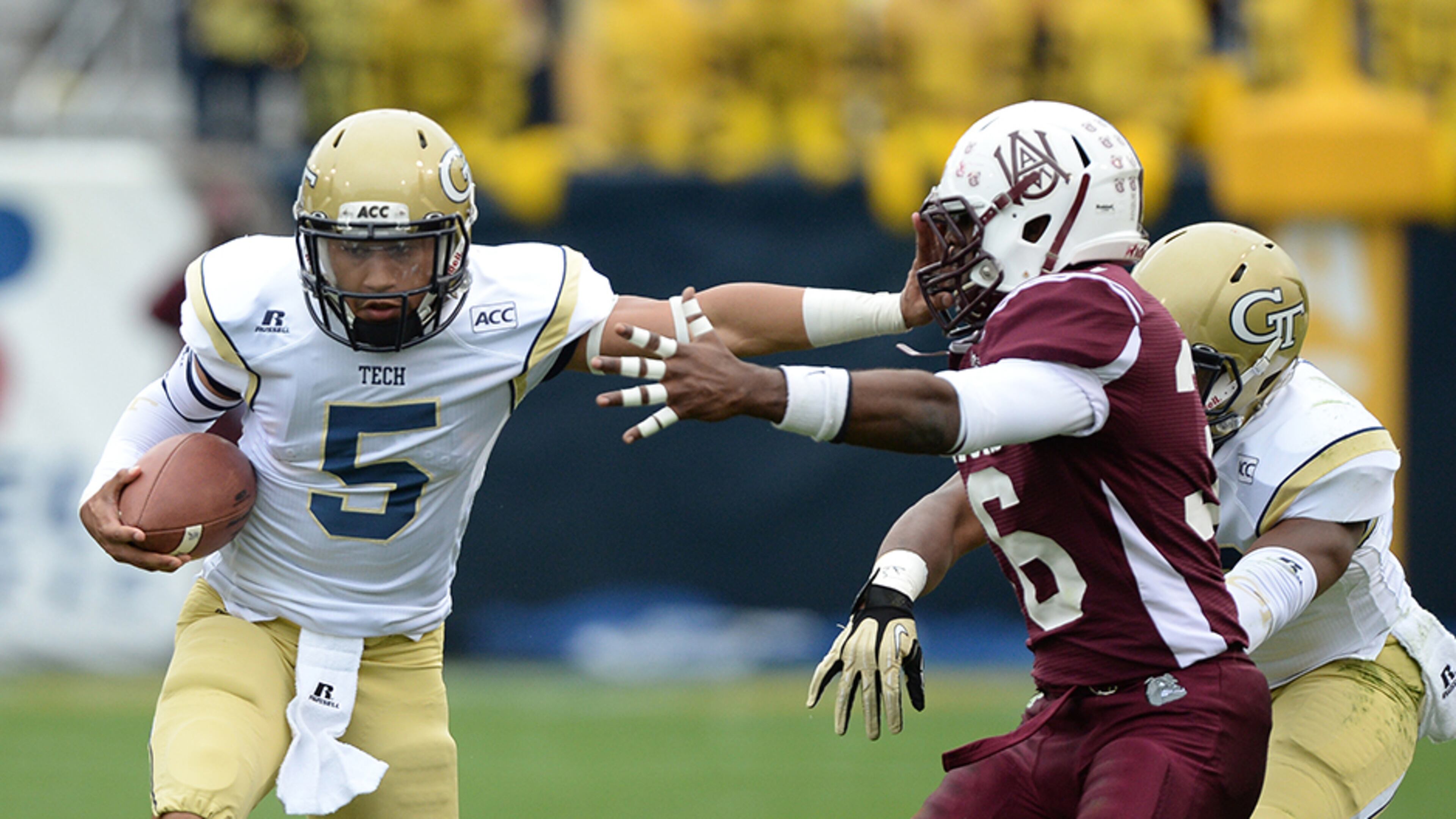 Georgia Tech quarterback Justin Thomas played 10 games last season as a redshirt freshman.
