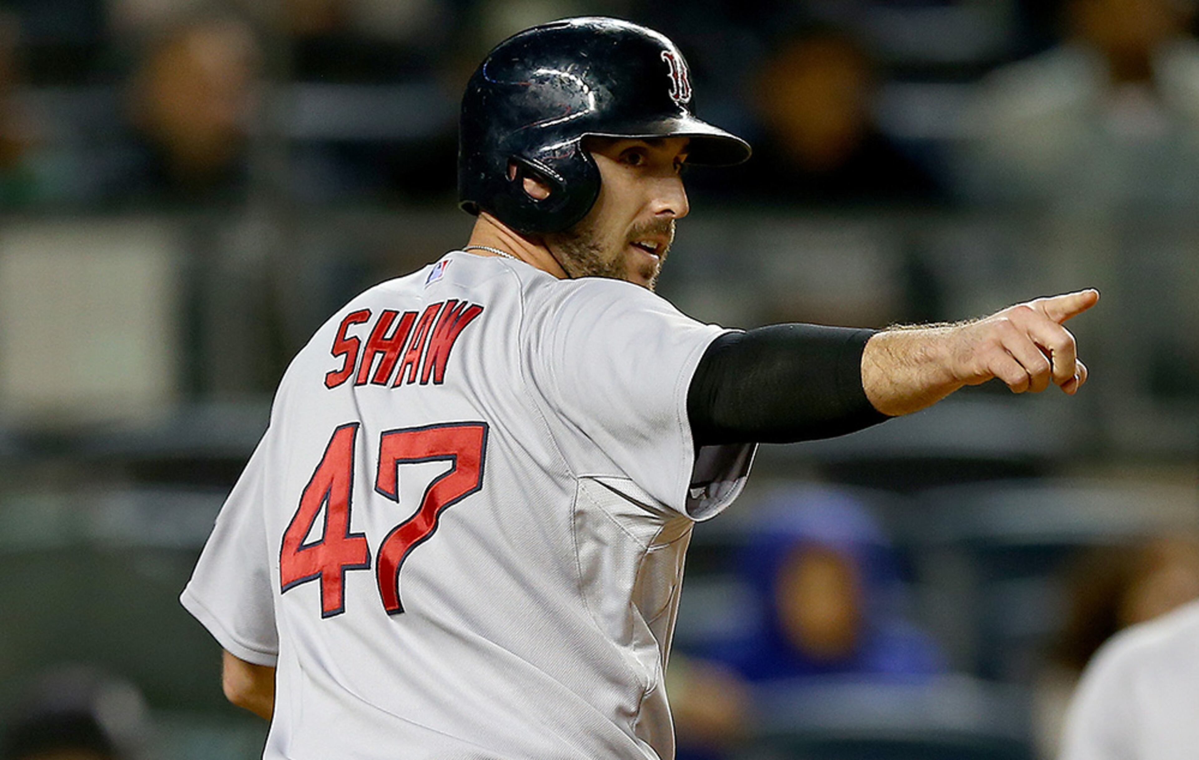 Former Braves GM Frank Wren is Boston's vice president of baseball operations. Infielder Travis Shaw (above) has been among the names mentioned in potential deal, along with those of top prospects Yoan Moncada, Andrew Benintendi, or Blake Swihart.