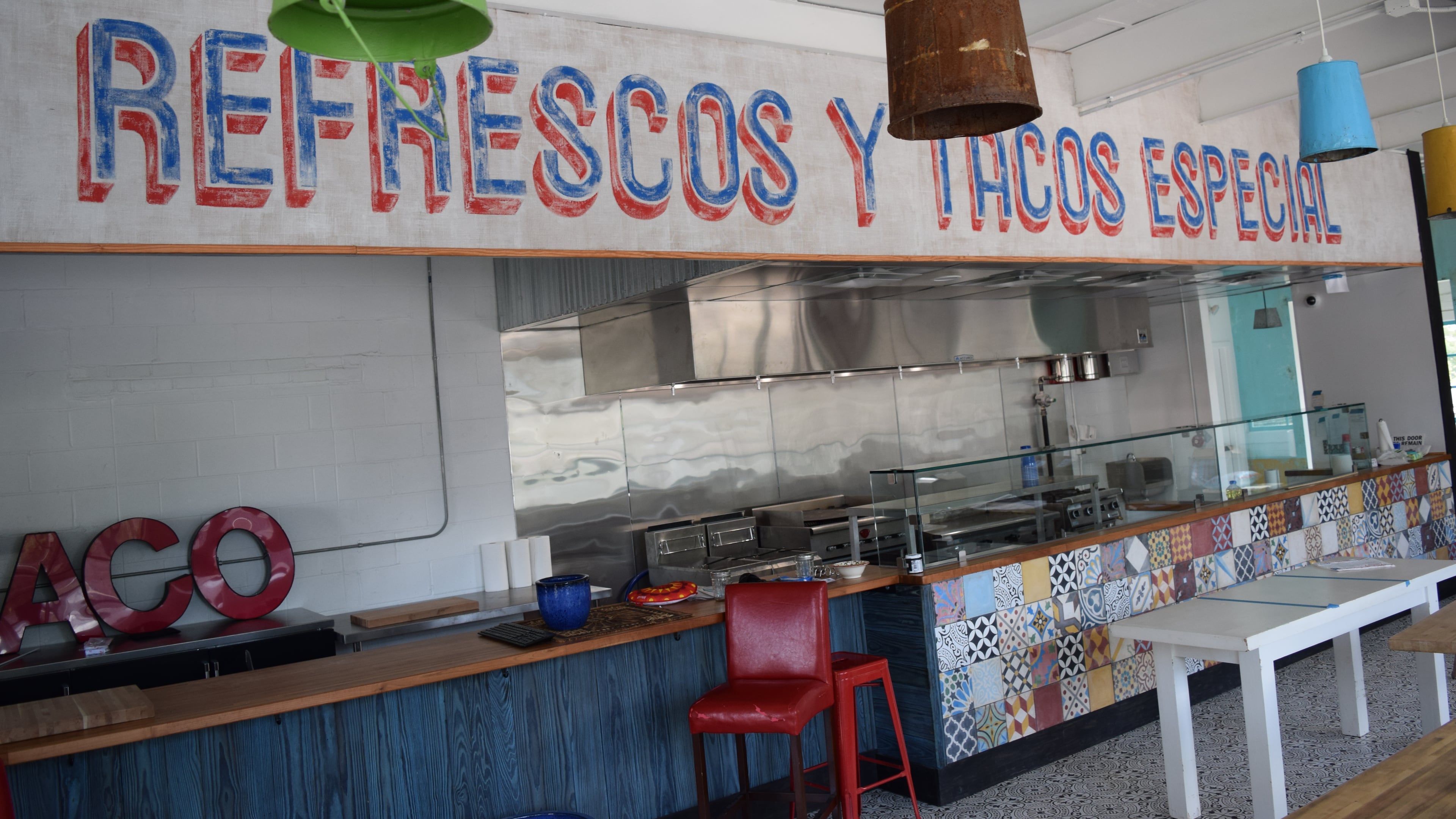 The interior of Tuza.